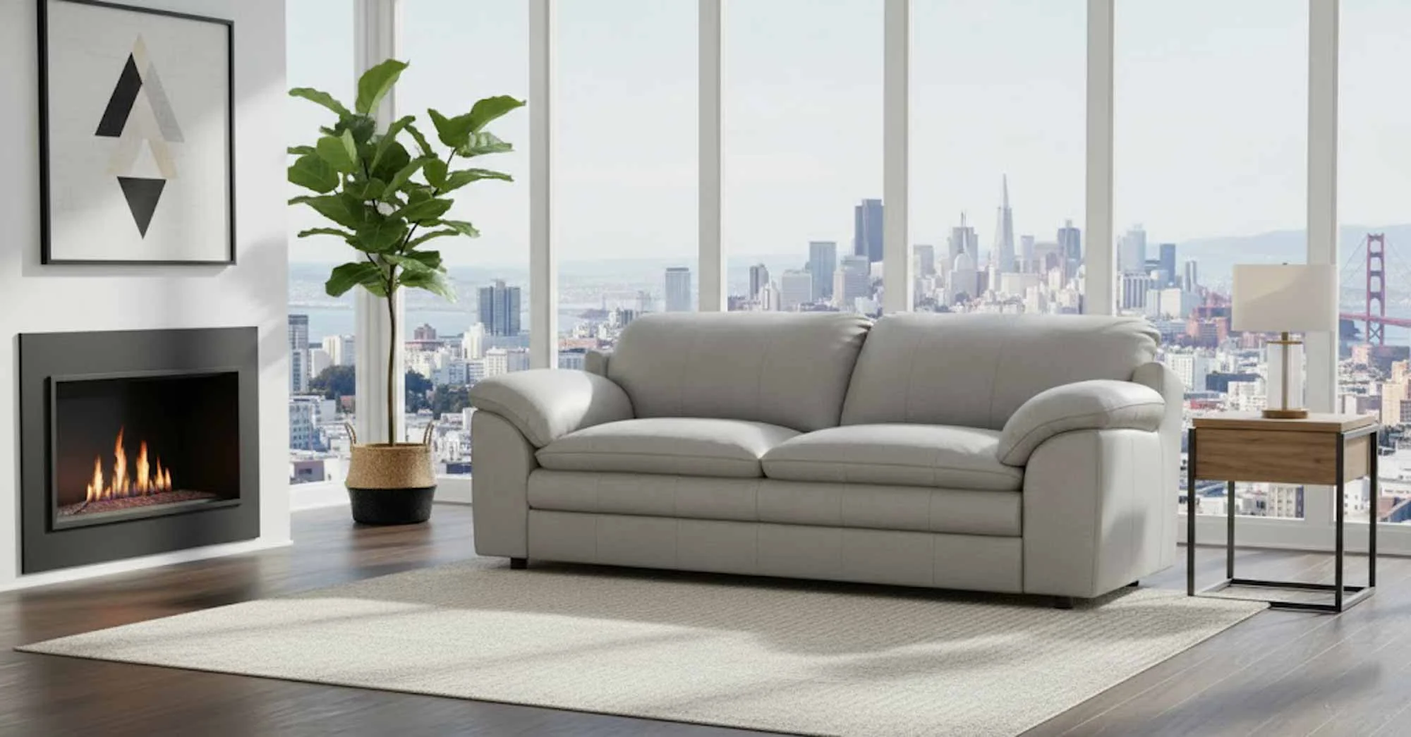 Encino Leather Sofa - Image 2