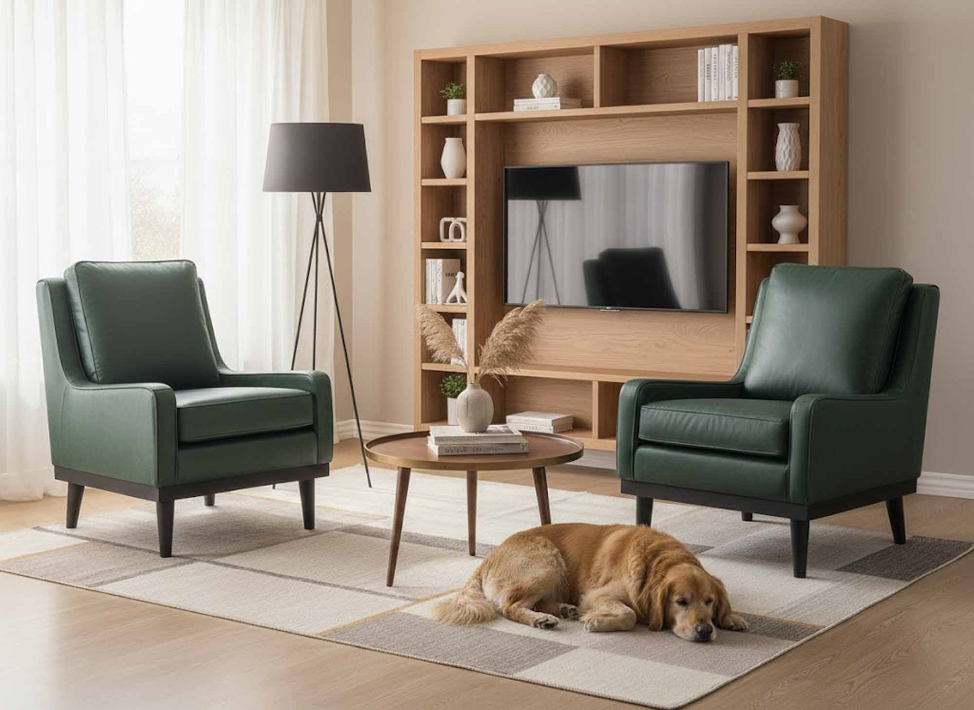 Eriksen Leather Accent Chair - Image 4