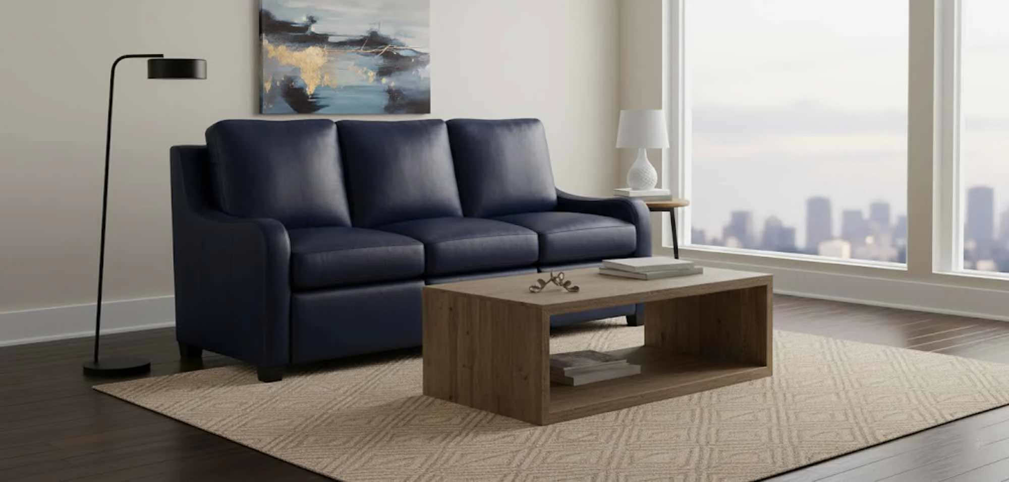 Ethan Leather Power Reclining Sofa With Articulating Headrest - Image 3