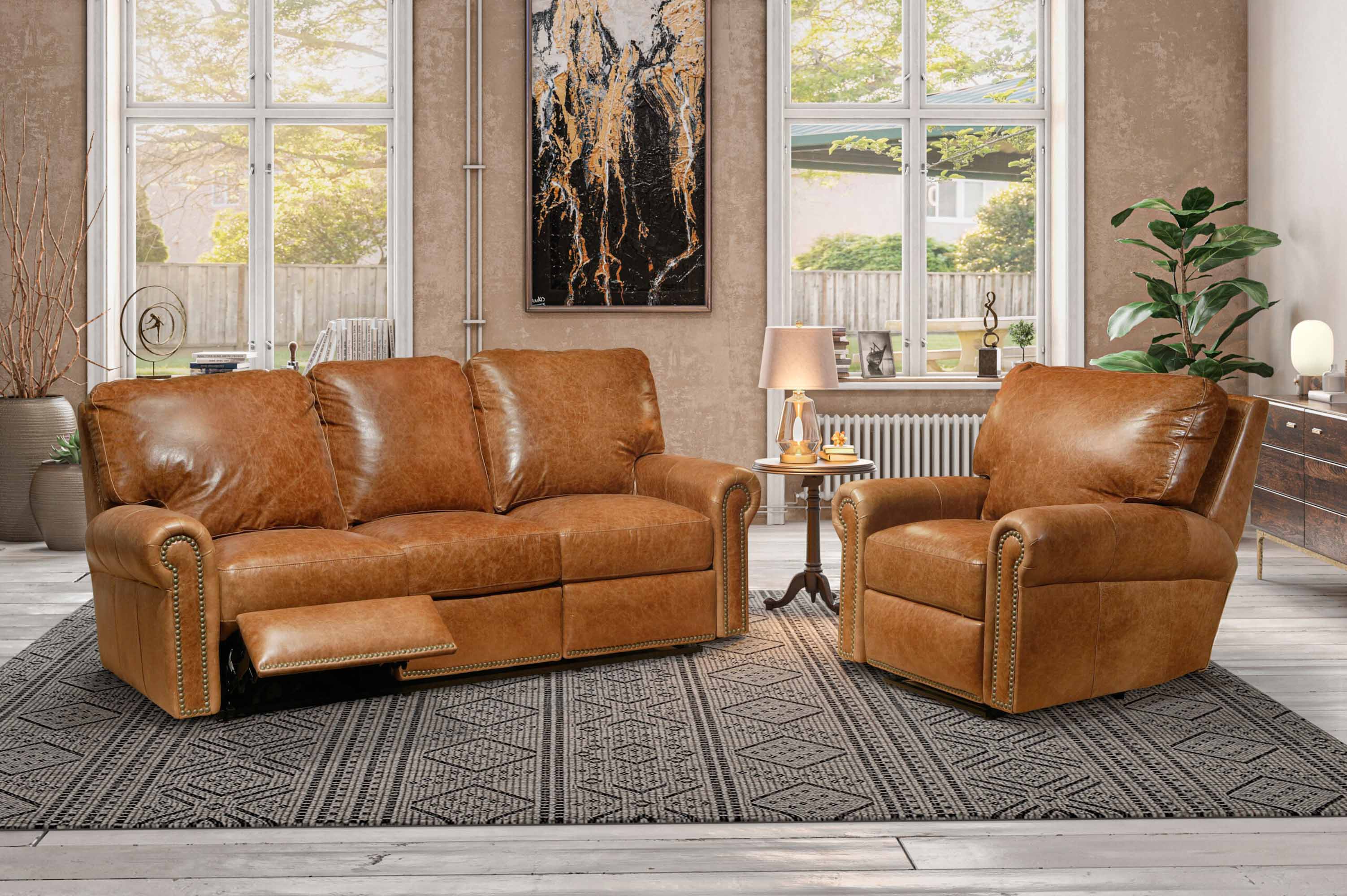 Fairfield Leather Recliner - Image 3