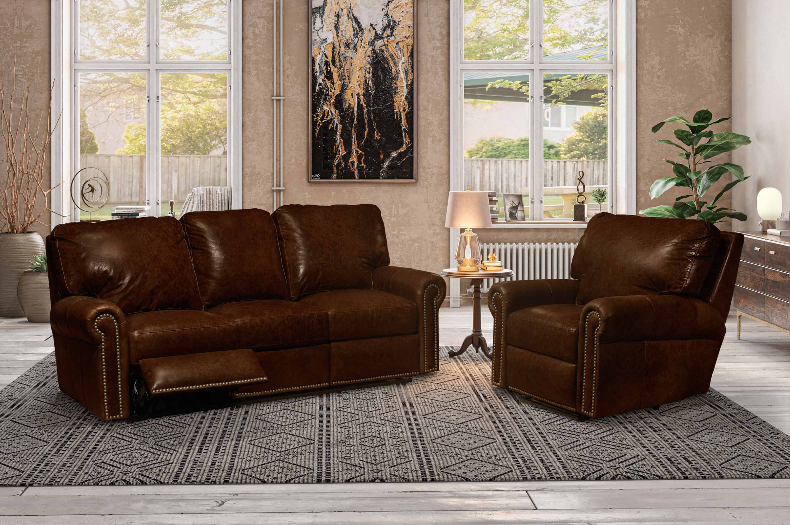 Fairfield Leather Recliner - Image 4