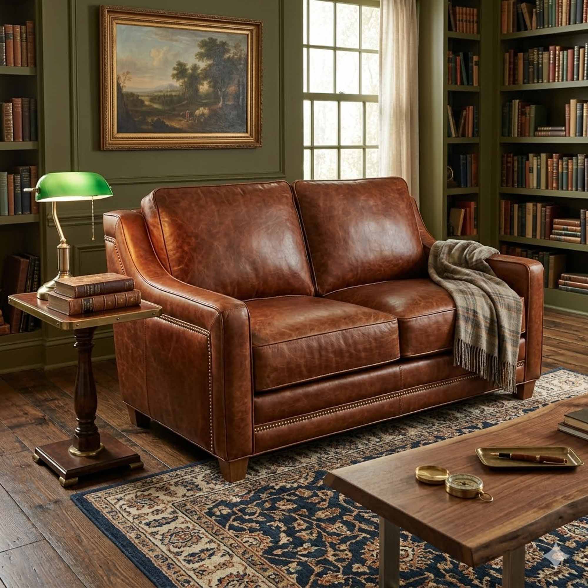 Fifth Avenue Leather Loveseat - Image 2