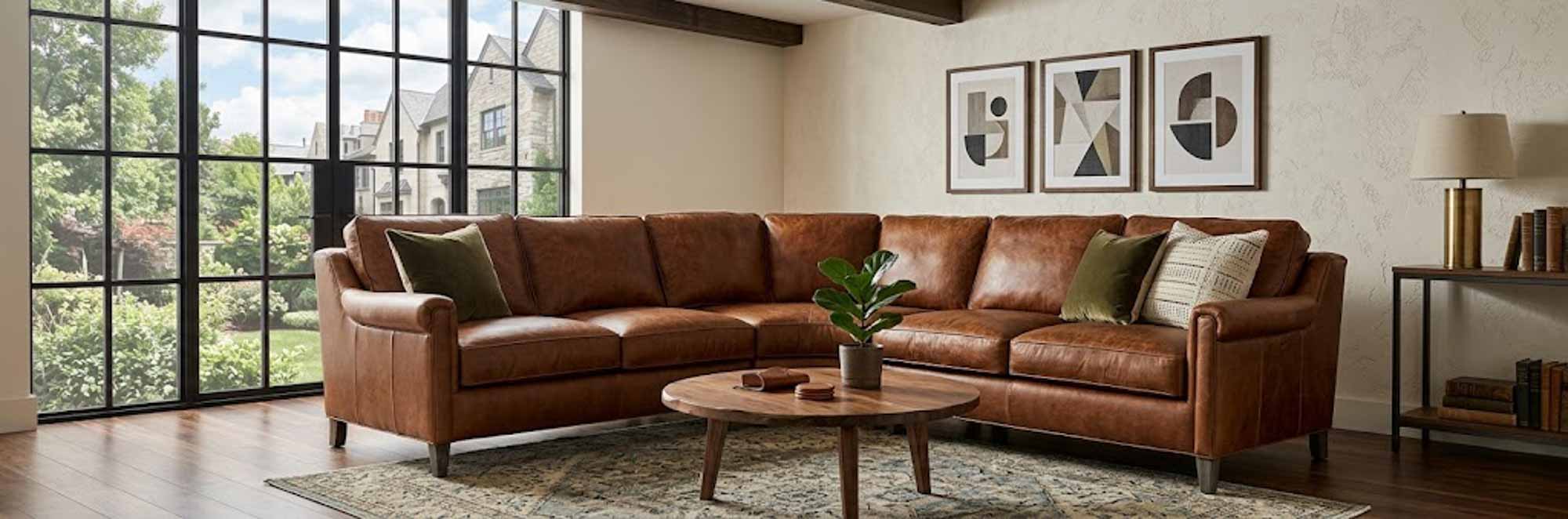 Finley Leather Sectional - Image 5