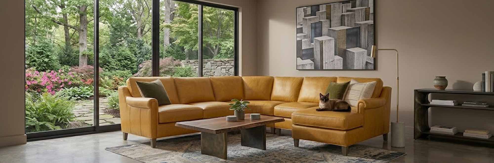 Finley Leather Sectional - Image 7