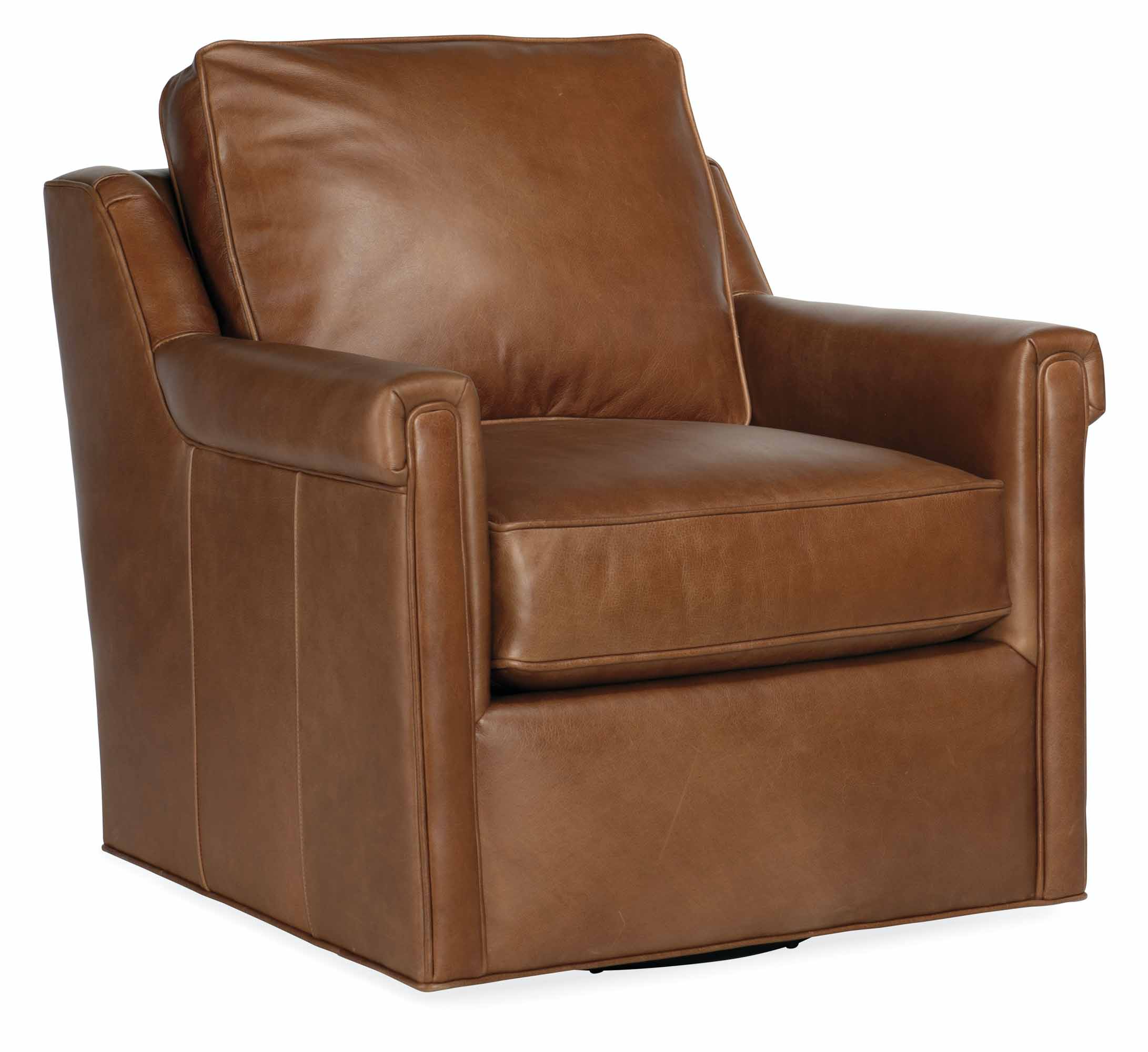 Finley Leather Swivel Chair