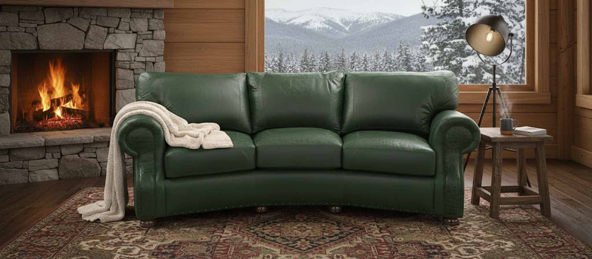 Foster Leather Conversation Sofa - Image 3