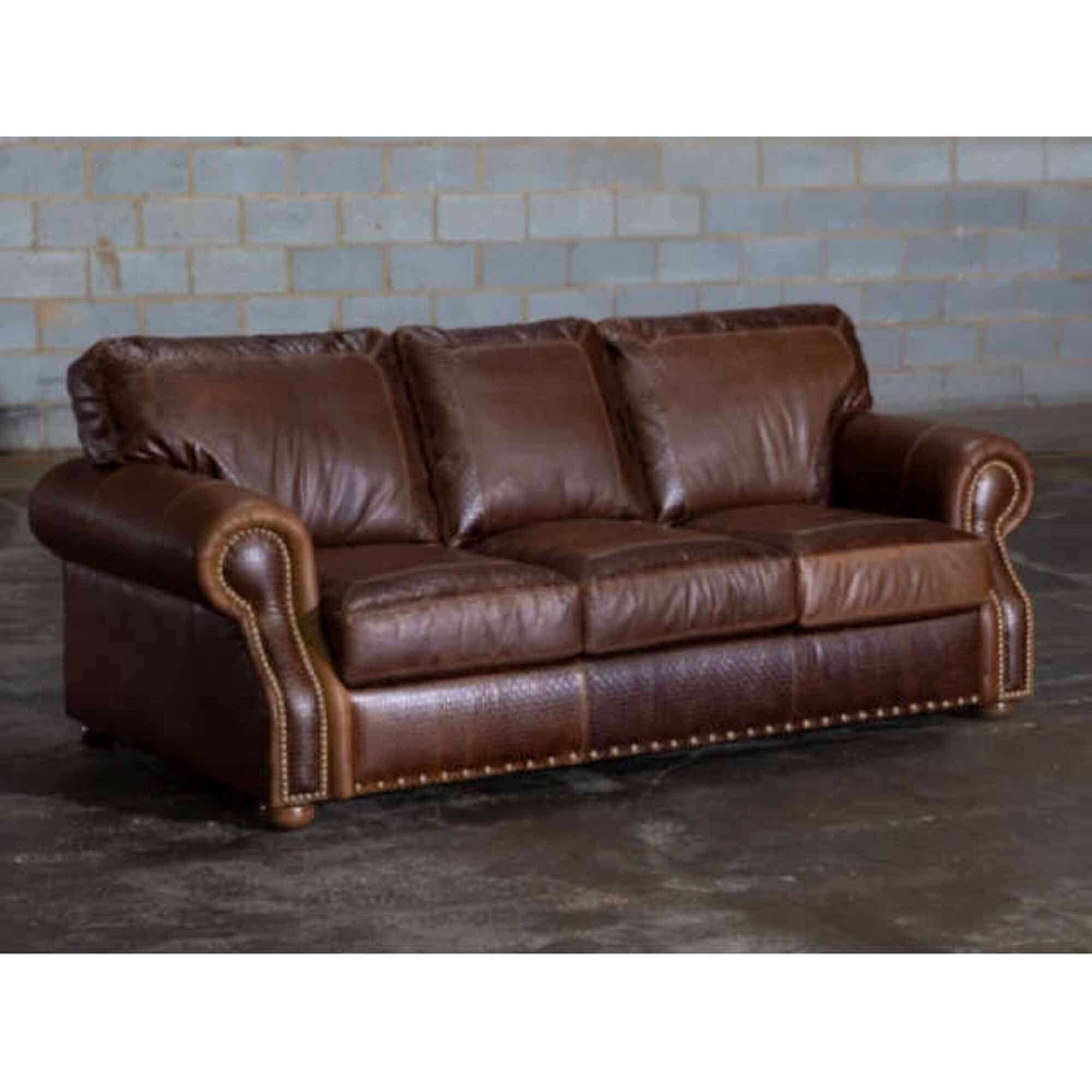 Foster Leather Queen Size Sofa Sleeper - Image 3