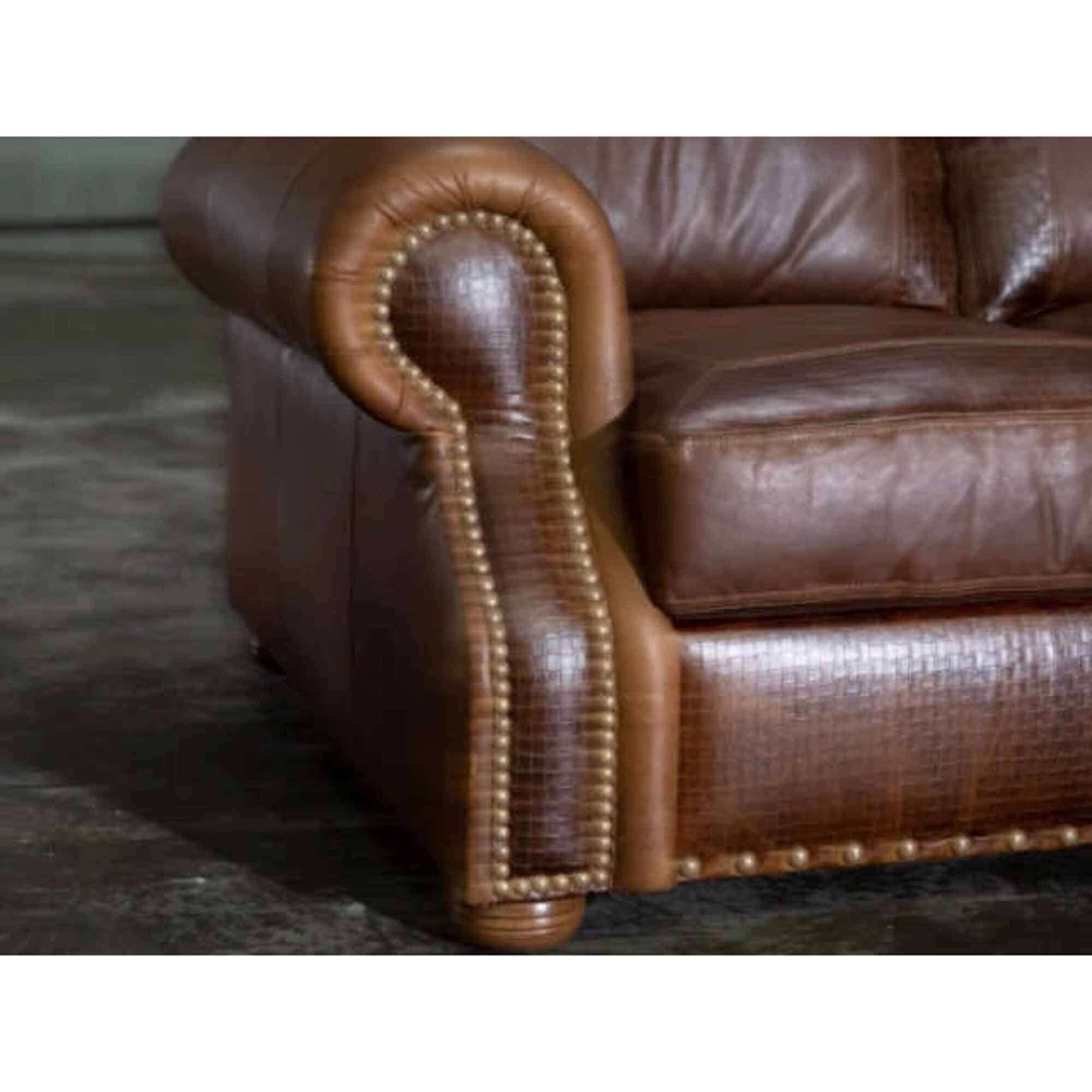 Foster Leather Queen Size Sofa Sleeper - Image 4