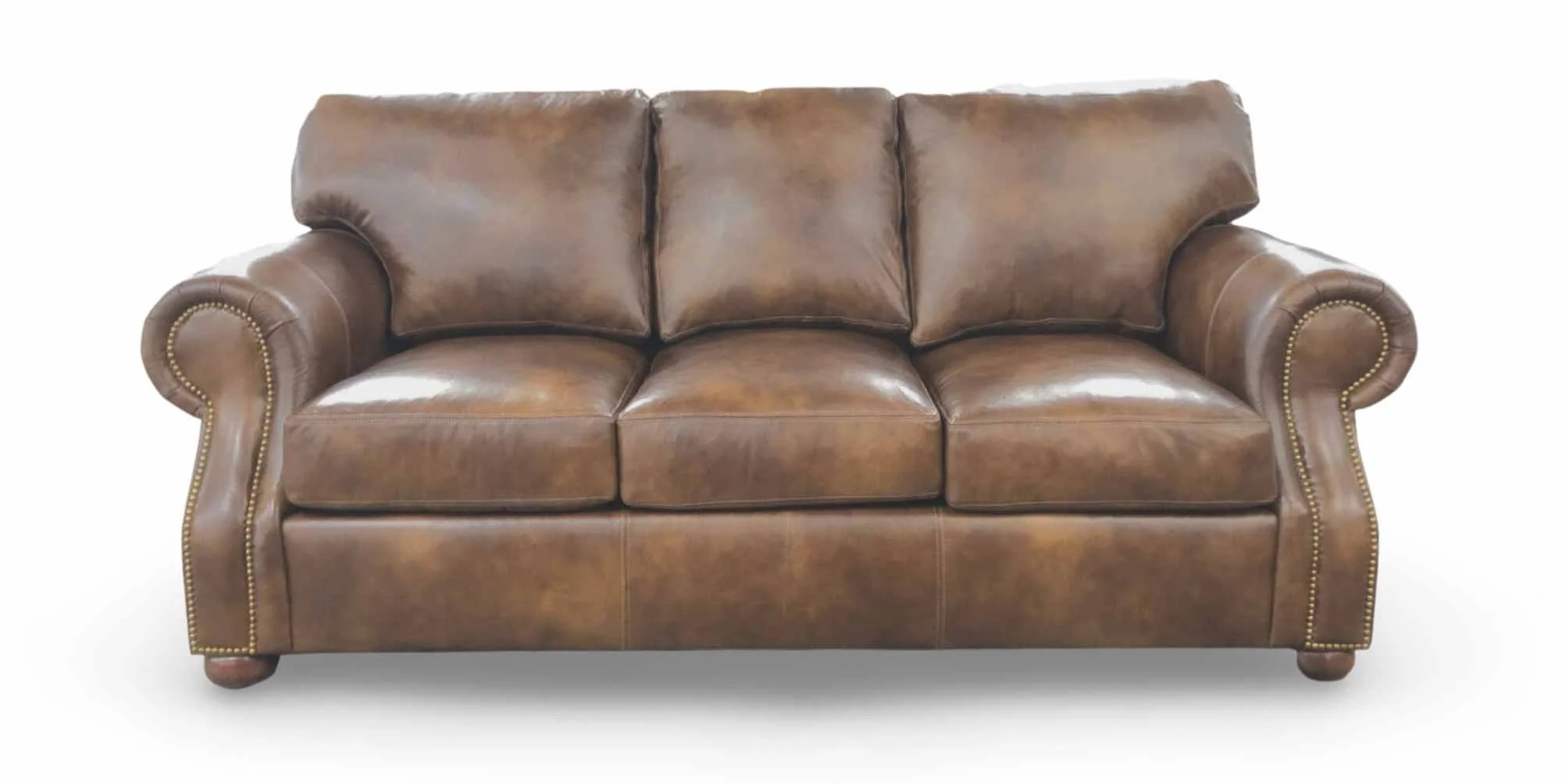 Foster Leather Queen Size Sofa Sleeper - Image 9