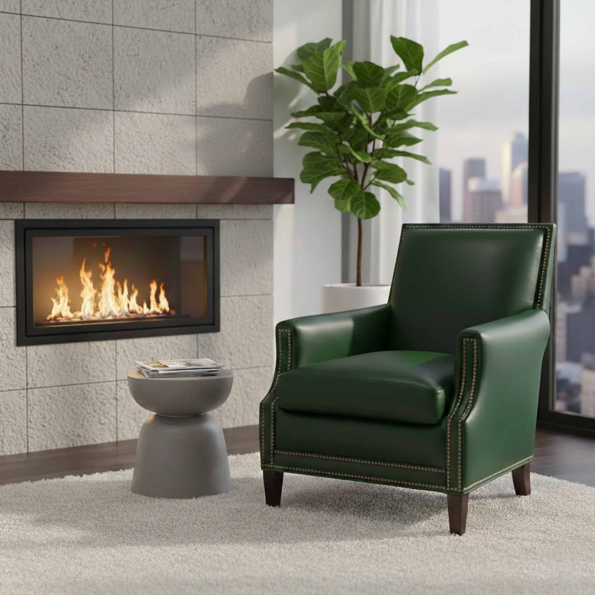 Frances Leather Chair - Image 7