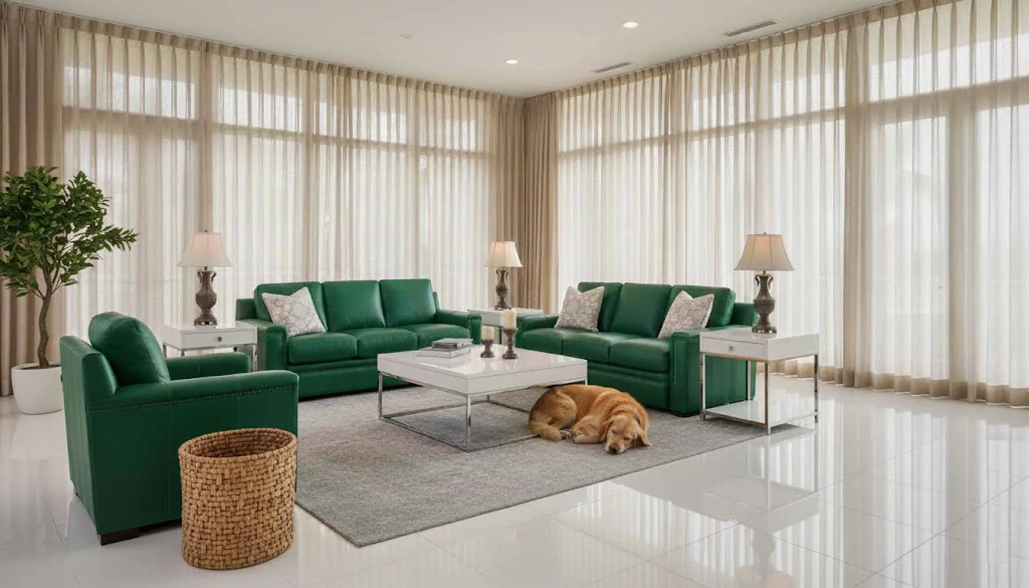 Franklin Leather Sofa - Image 6
