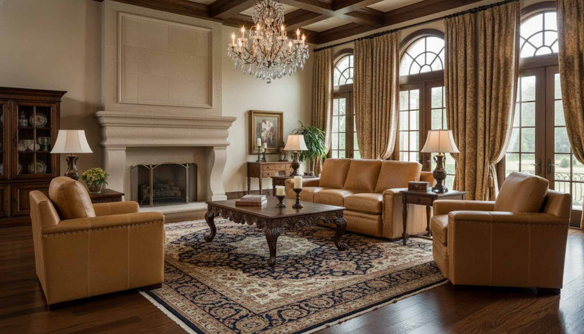 Franklin Leather Sofa - Image 4