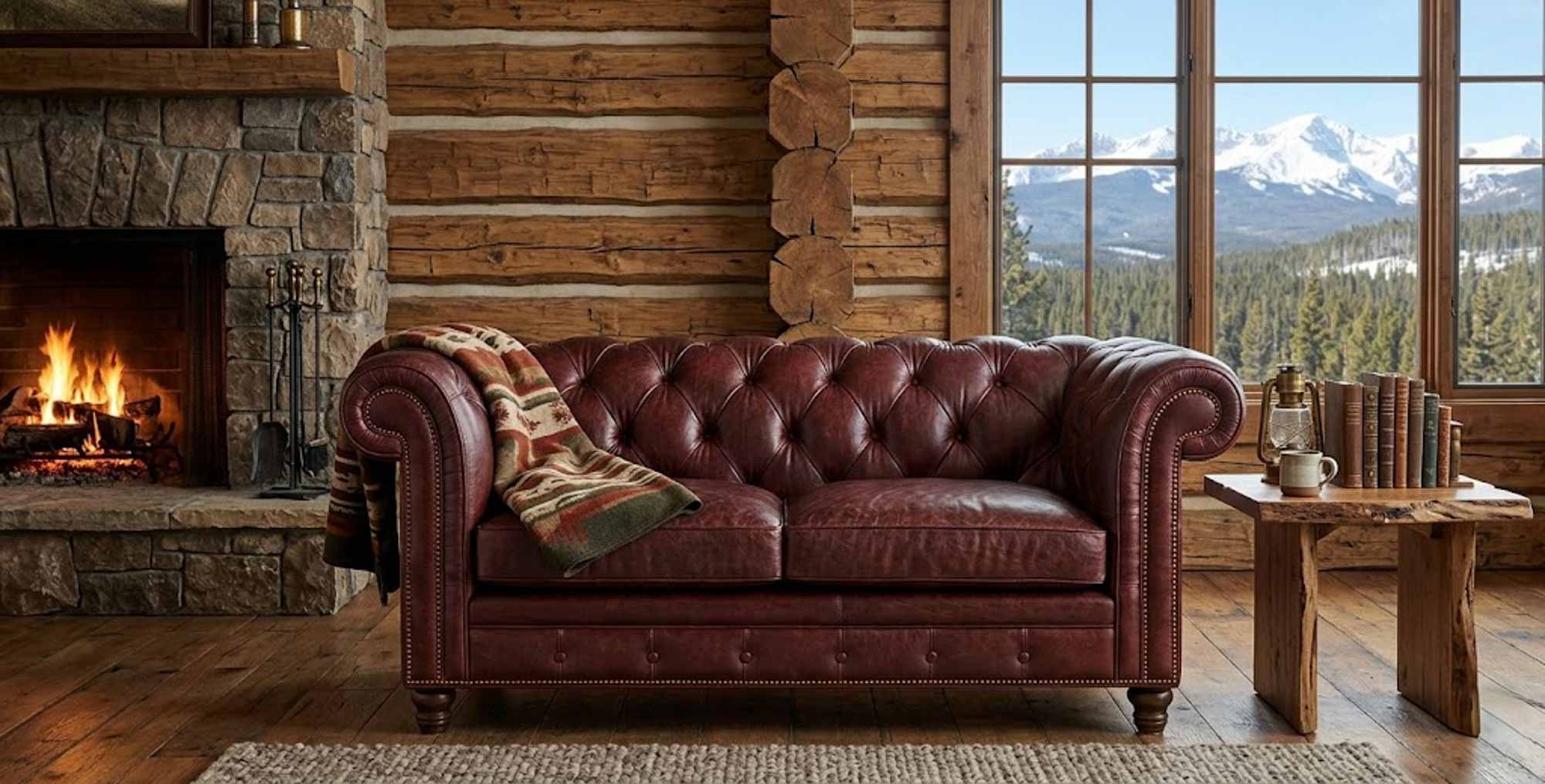 Fredrick Leather Loveseat - Image 4