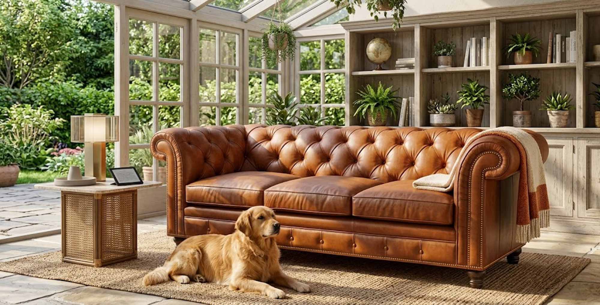 Fredrick Leather Sofa - Image 10