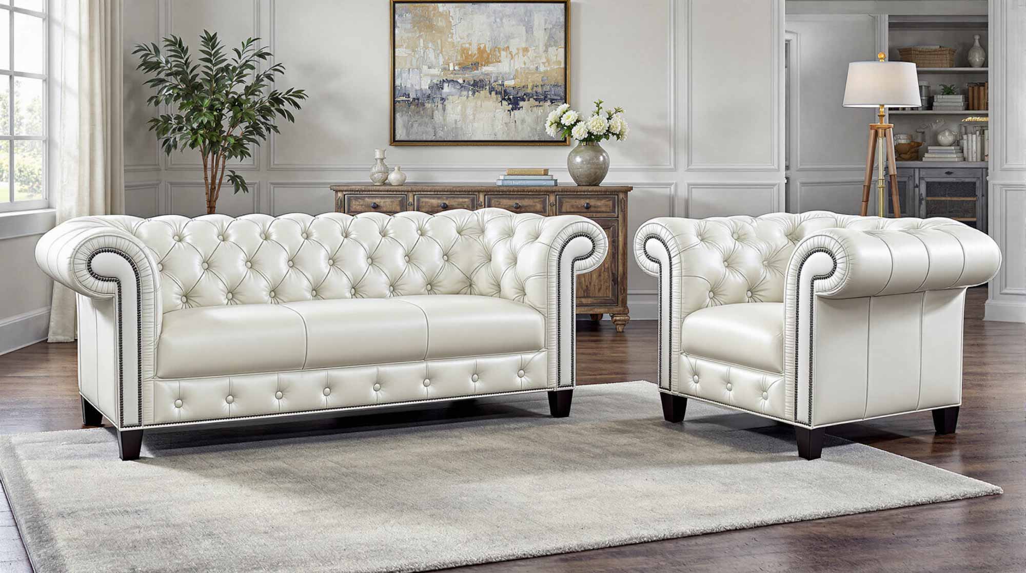 Fredrick Leather Sofa - Image 7