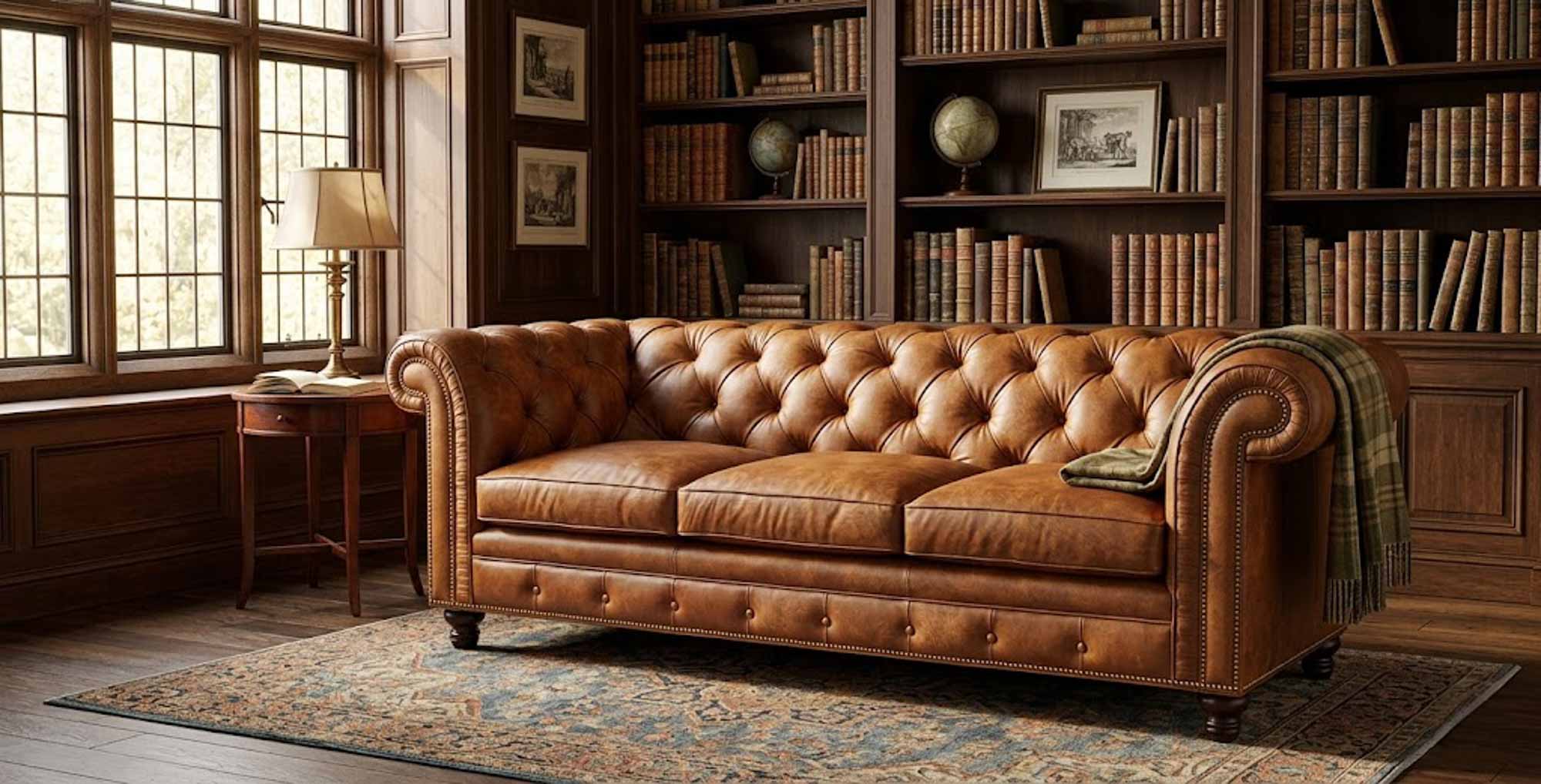 Fredrick Leather Sofa - Image 8