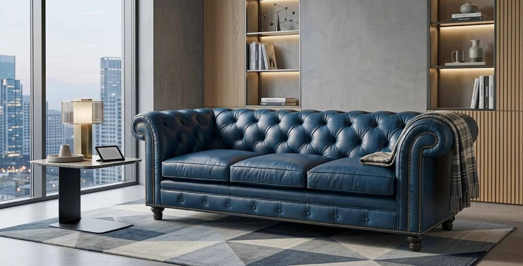 Fredrick Leather Sofa - Image 9