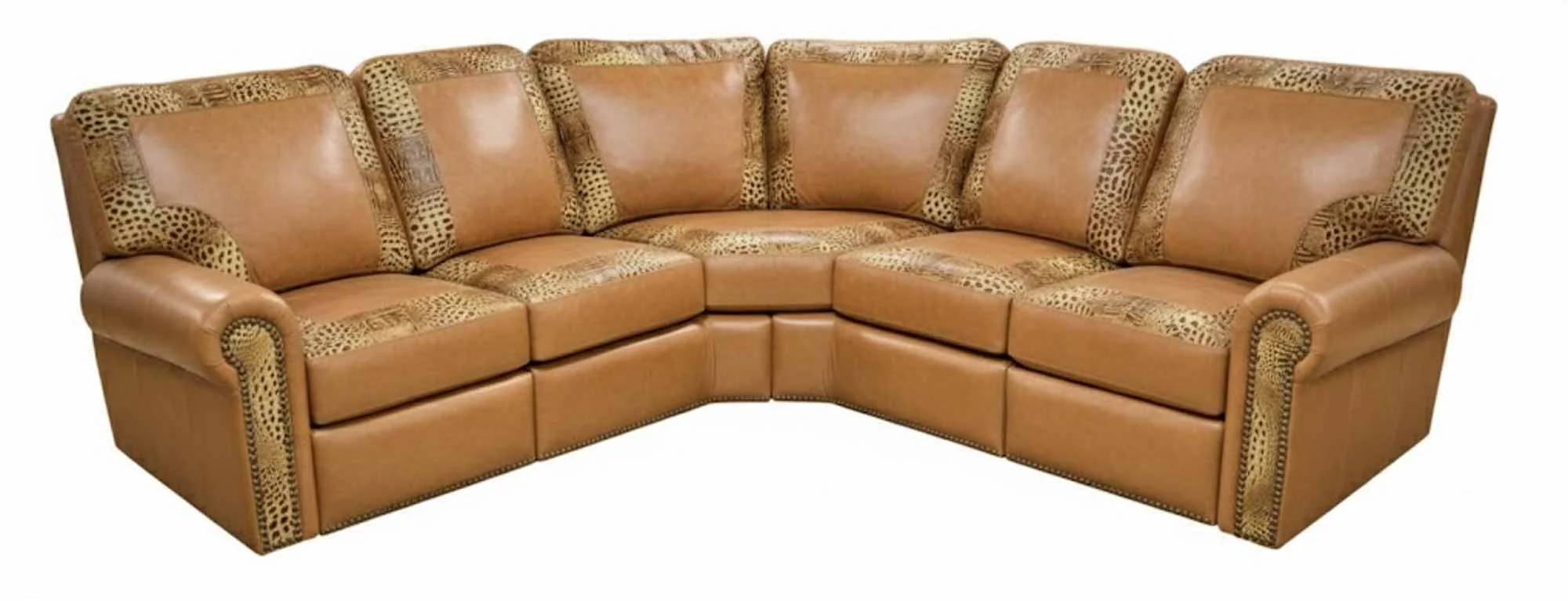 Frisco Leather Reclining Sectional - Image 2