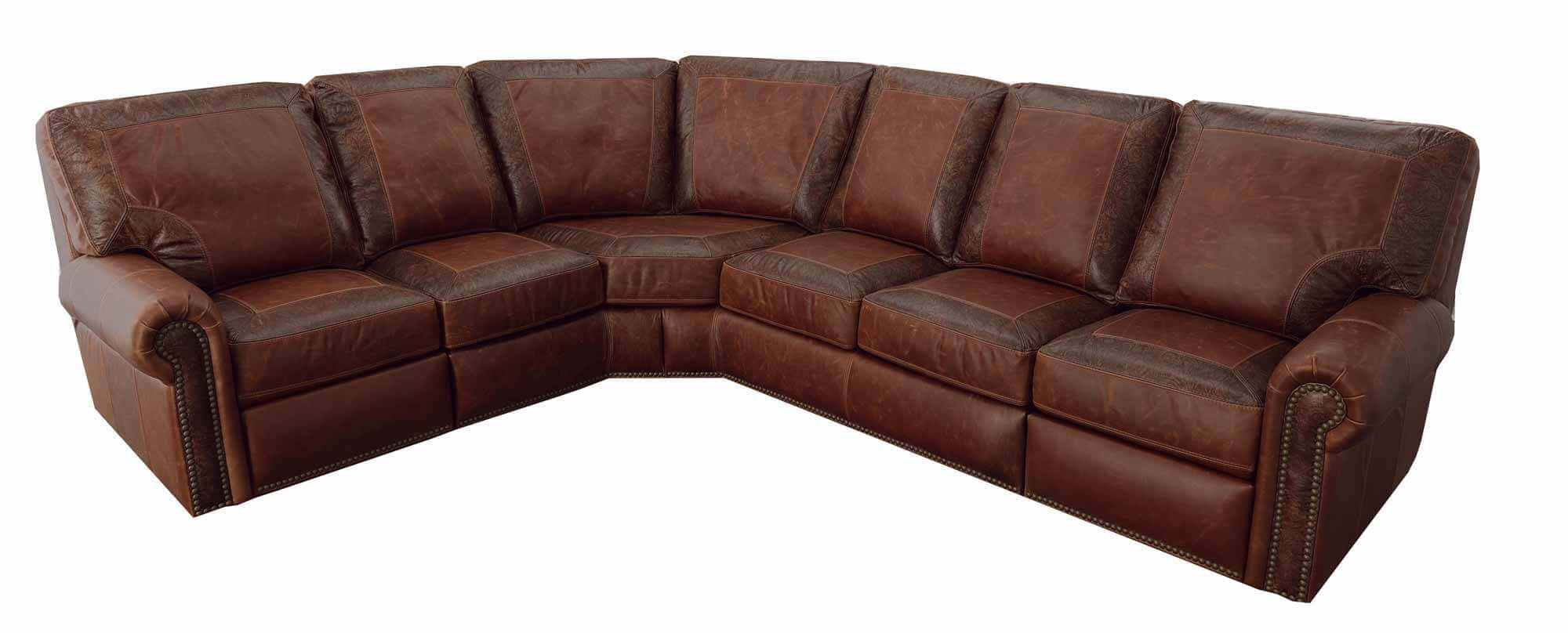 Frisco Leather Reclining Sectional - Image 3
