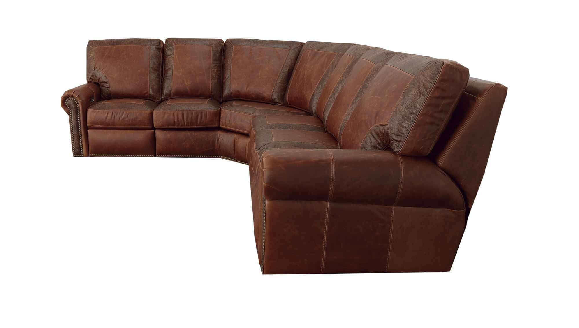 Frisco Leather Reclining Sectional - Image 4