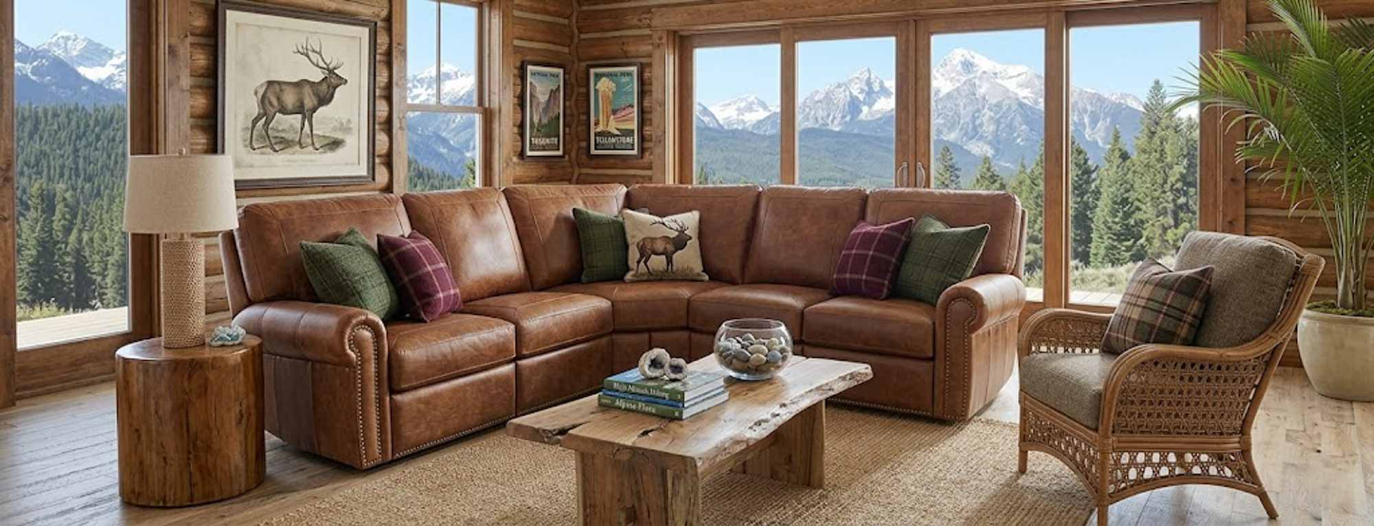 Frisco Leather Reclining Sectional - Image 9