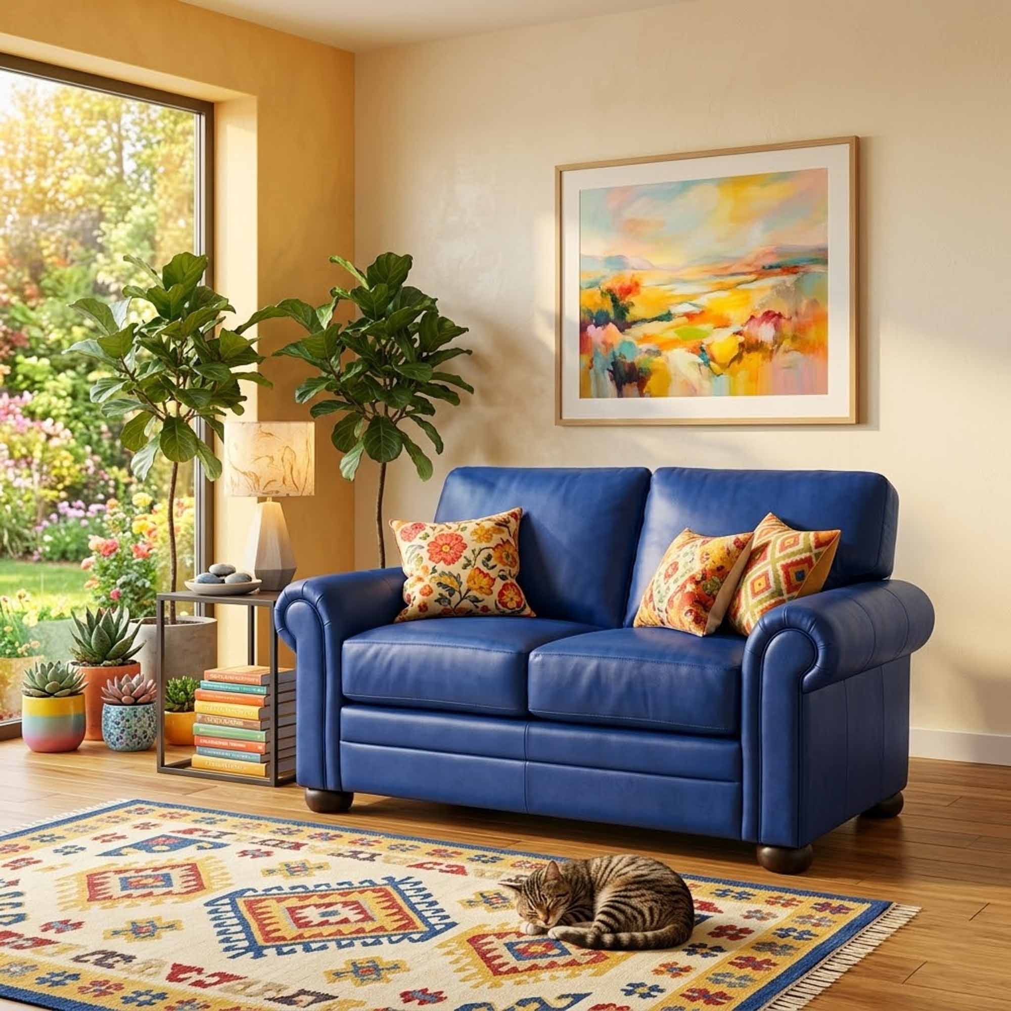 Georgia Leather Loveseat - Image 4
