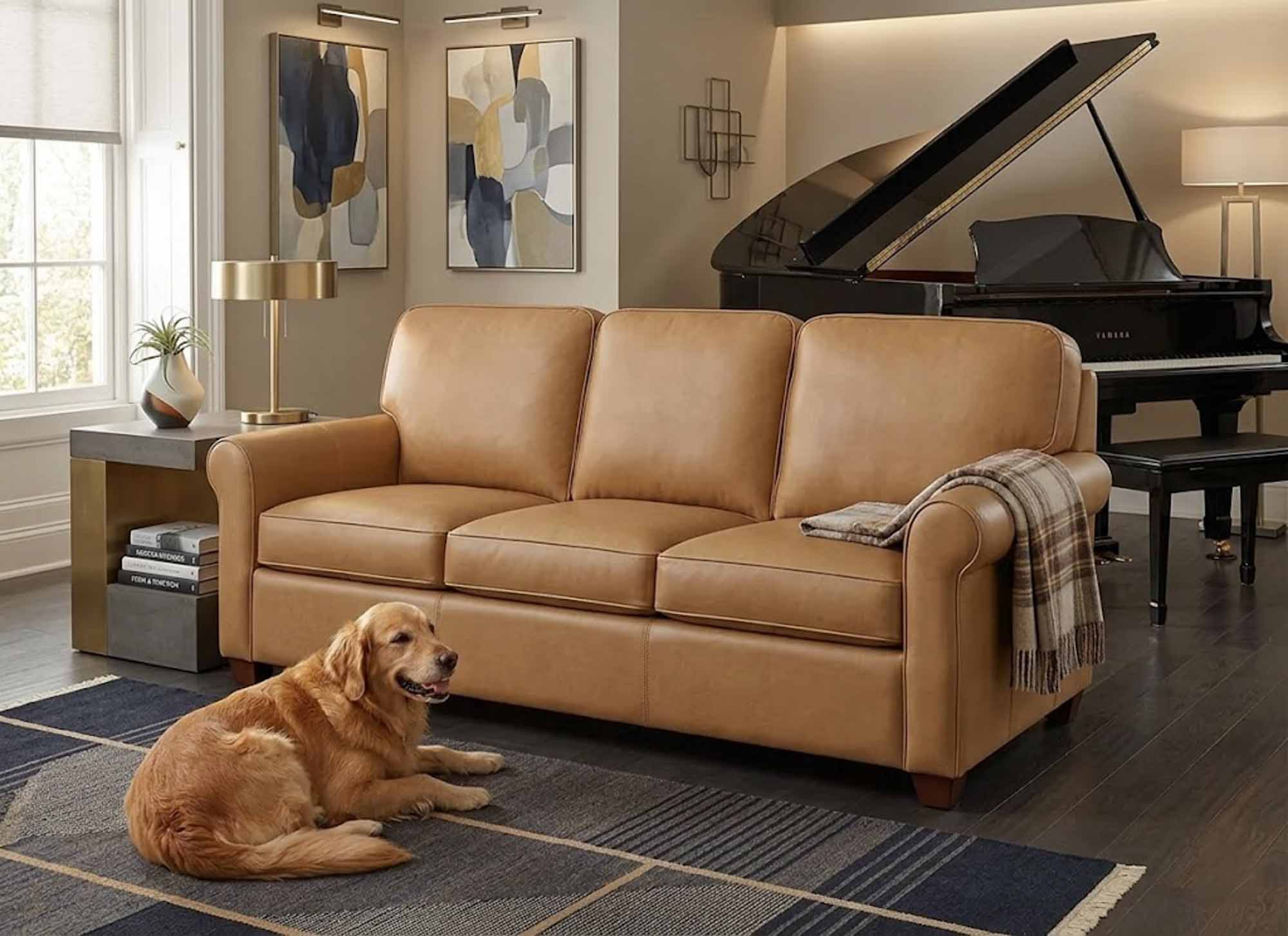 Glendale Leather Sofa - Image 4