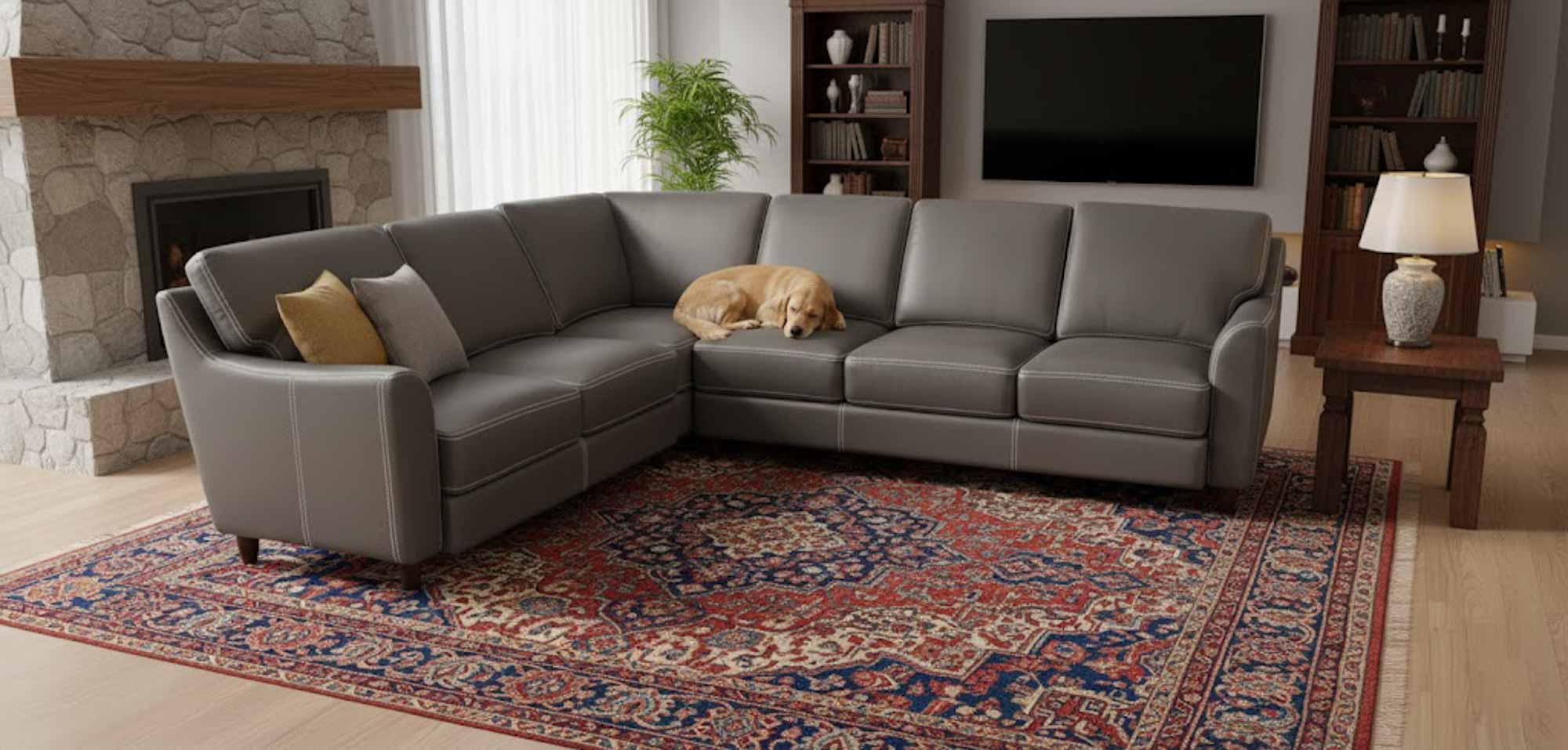 Great Texas Leather Sectional - Image 3