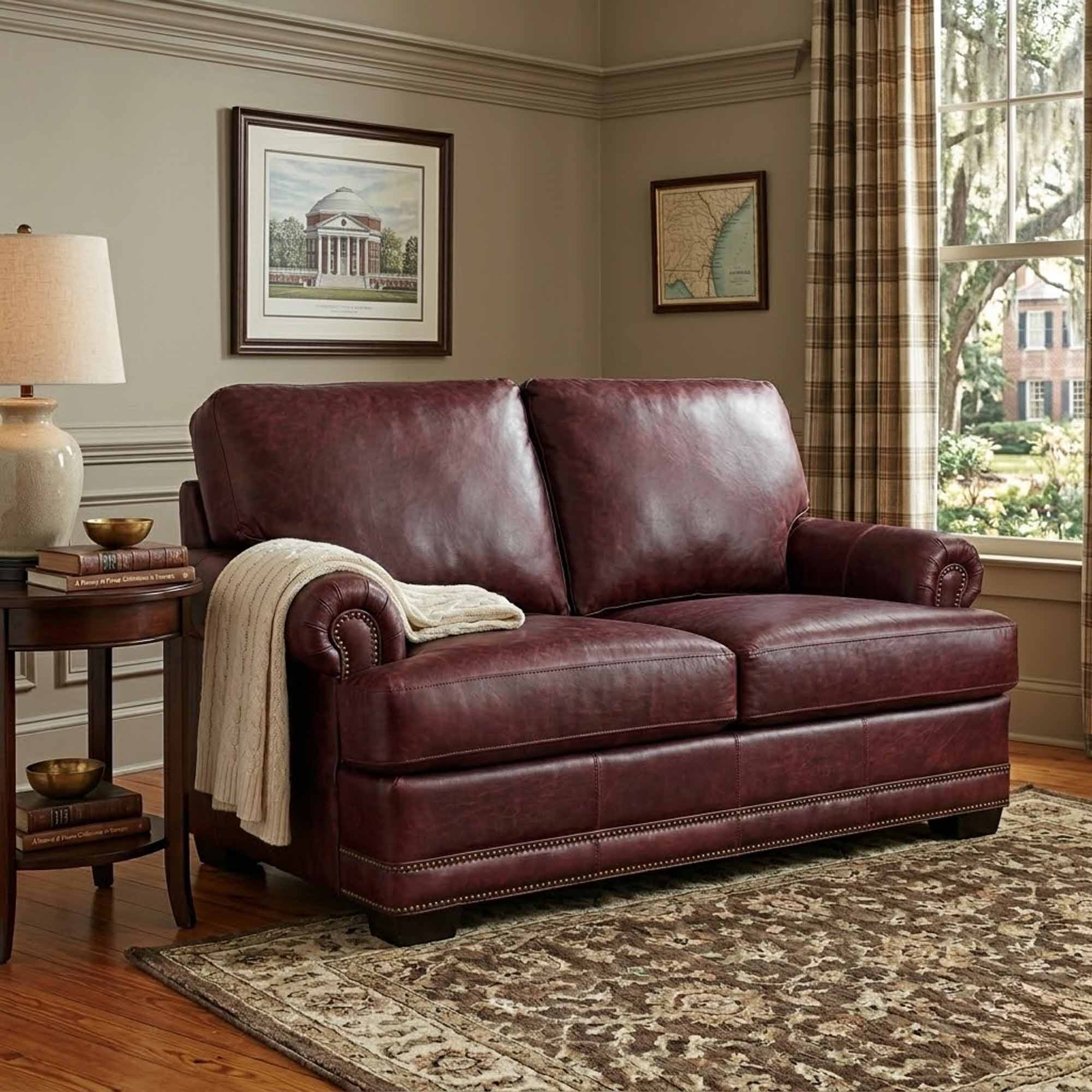 Gunner Leather Loveseat - Image 3