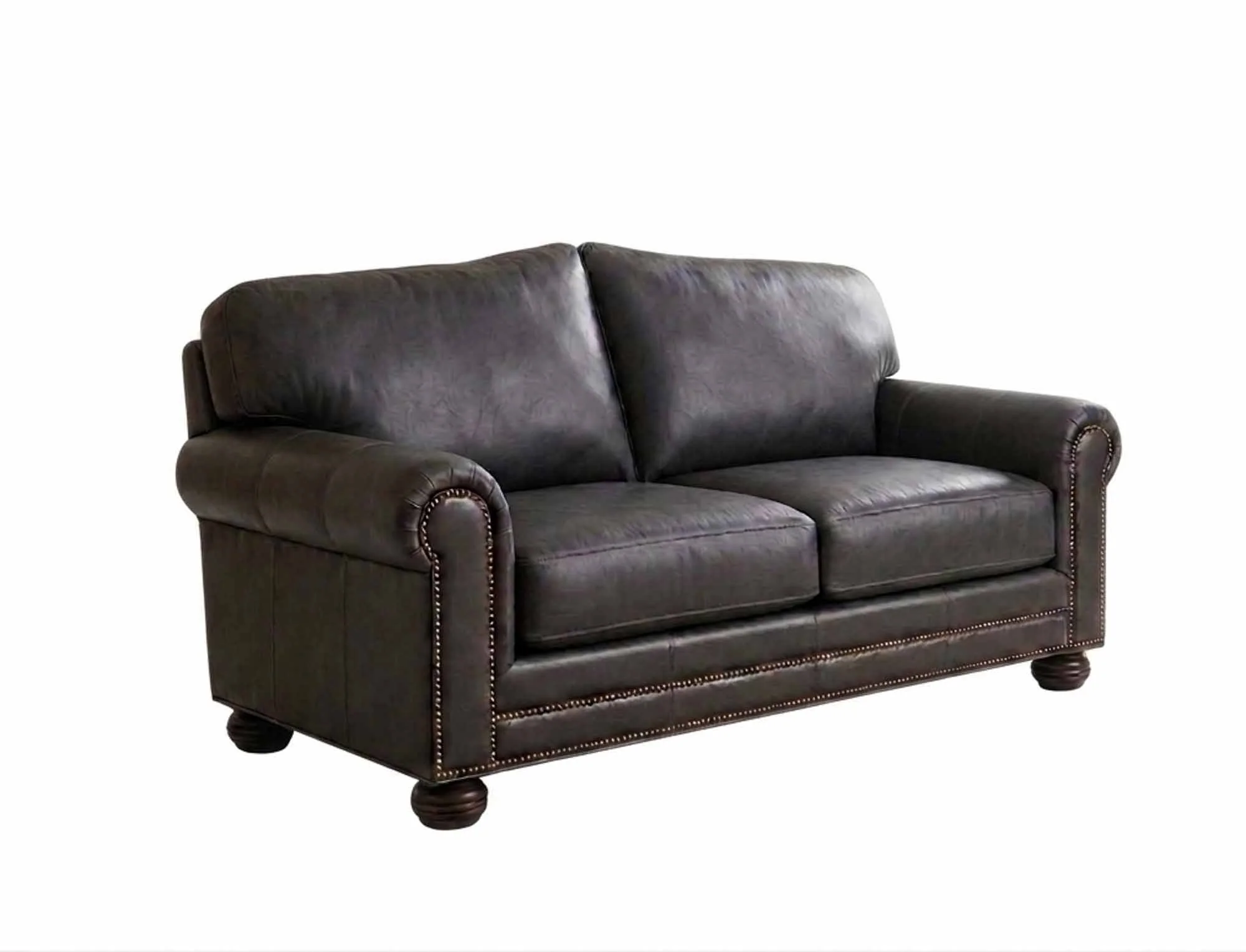 Hadlock Leather Loveseat