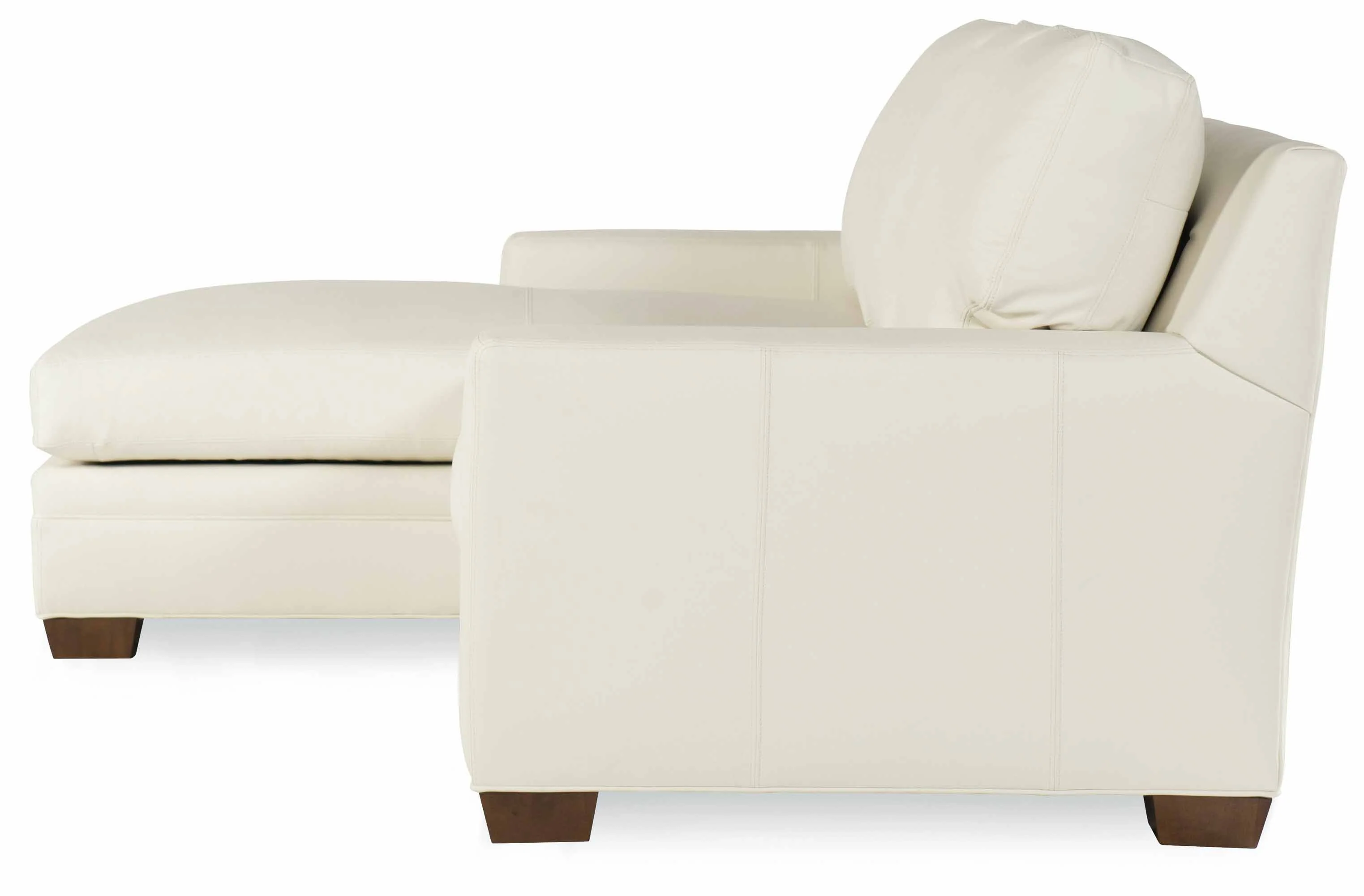Hanley Leather Sofa With Chaise - Image 3