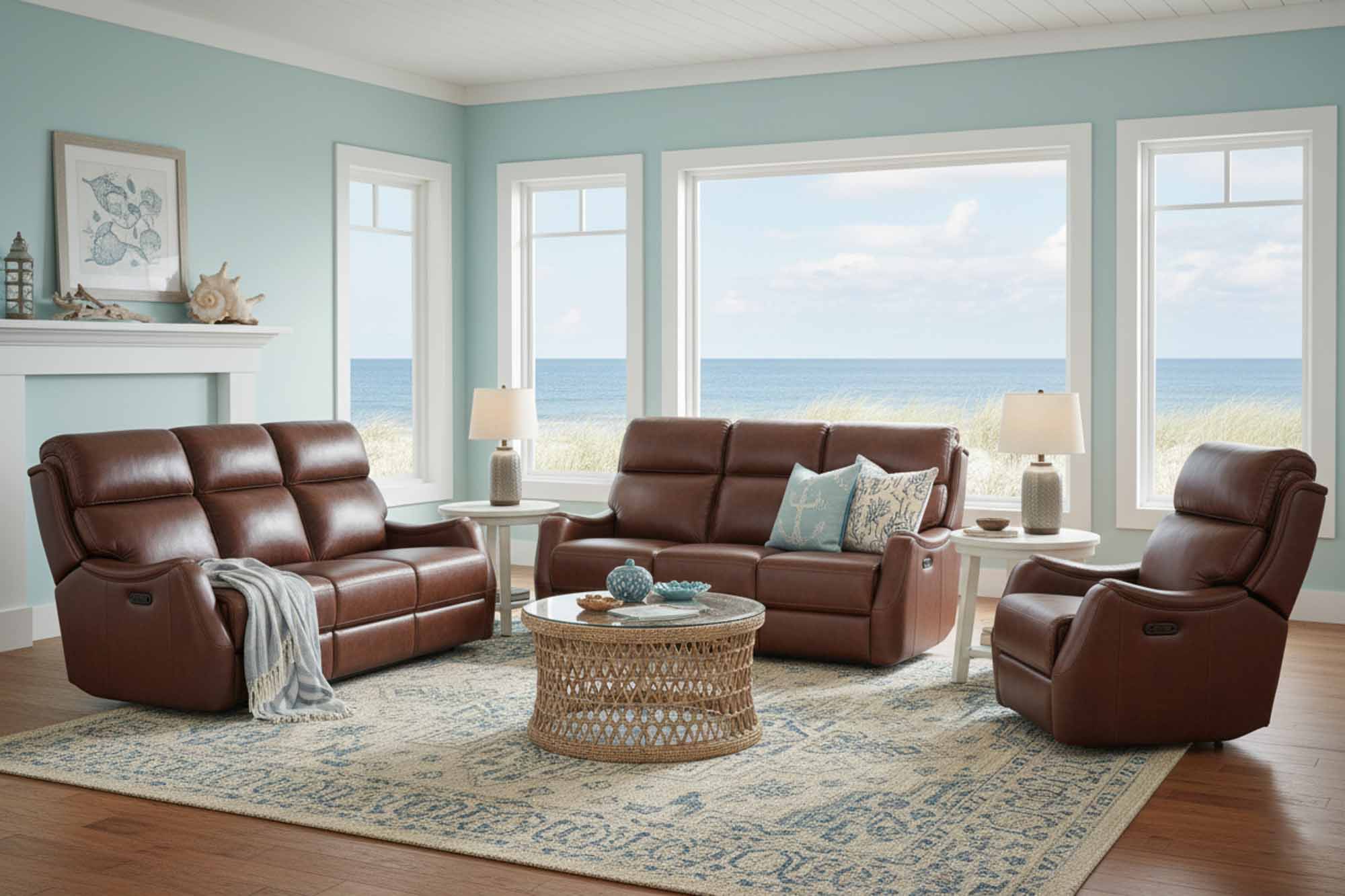Harlan Leather Zero Gravity Power Recliner With Articulating Headrest - Image 8