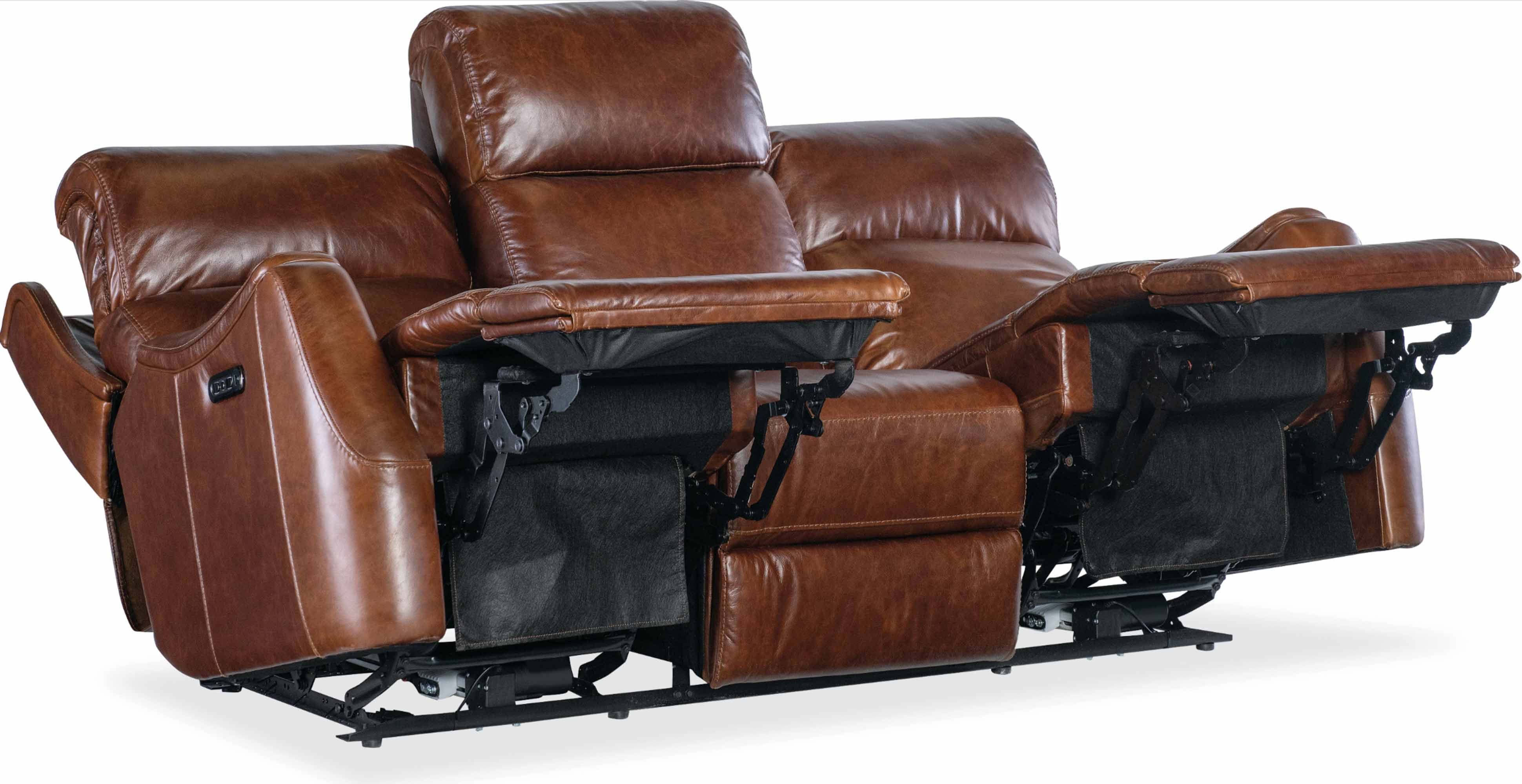 Harlan Zero Gravity Leather Power Reclining Sofa With Articulating Headrest - Image 6