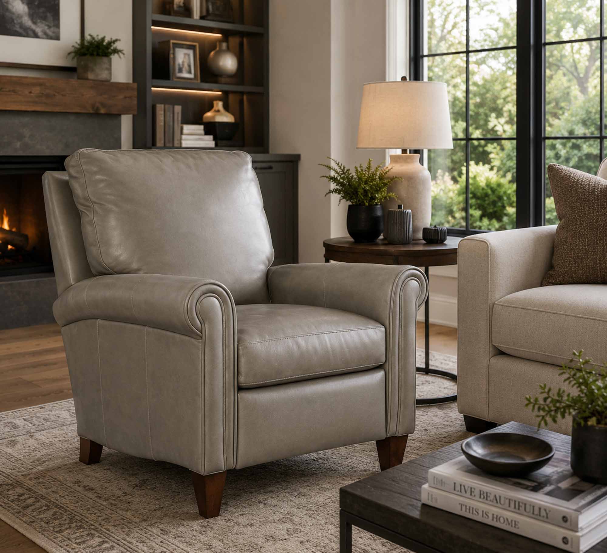 Haskins Leather Recliner - Image 6