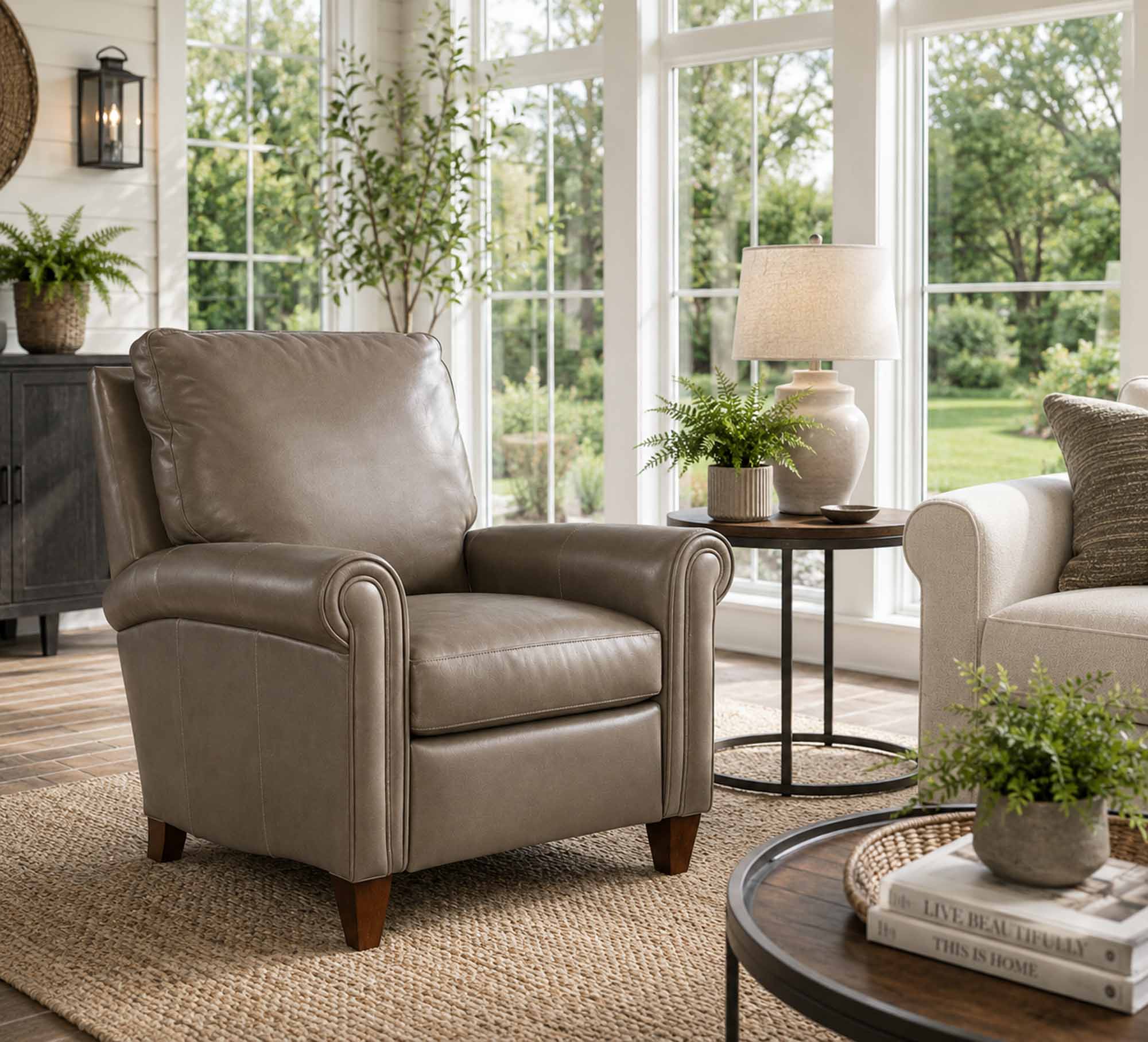 Haskins Leather Recliner - Image 8