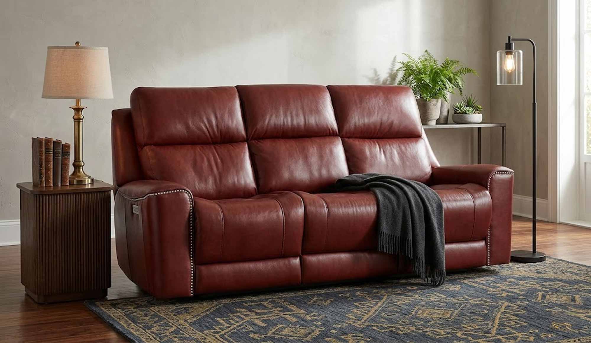 Hastings Leather Power Reclining Loveseat With Articulating Headrest - Image 10