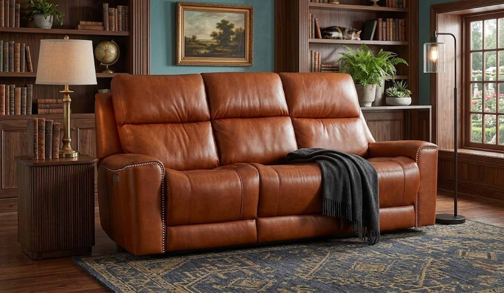 Hastings Leather Power Reclining Sofa With Articulating Headrest - Image 11