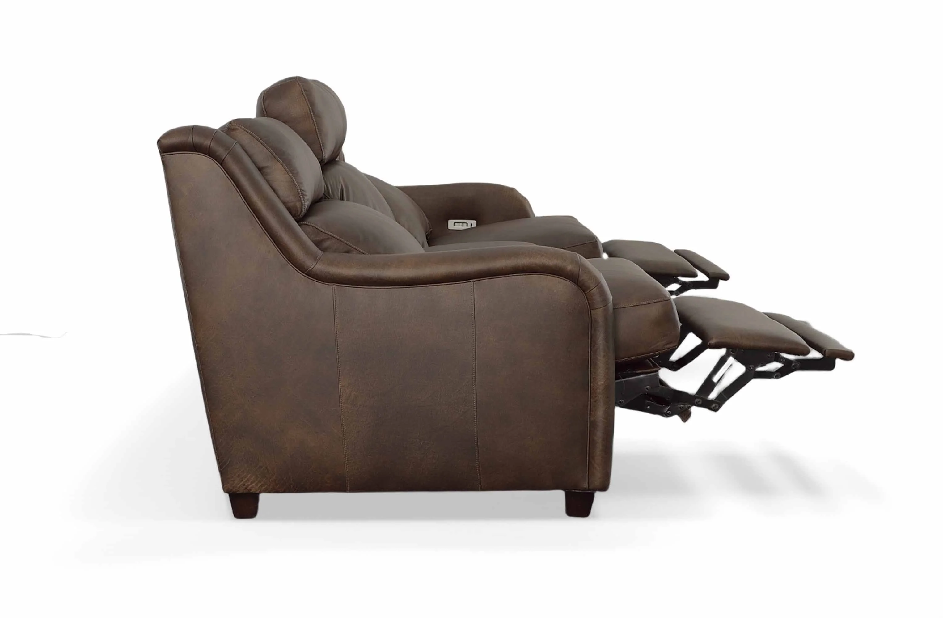 Hattie Leather Power Reclining Sofa With Articulating Headrest - Image 3