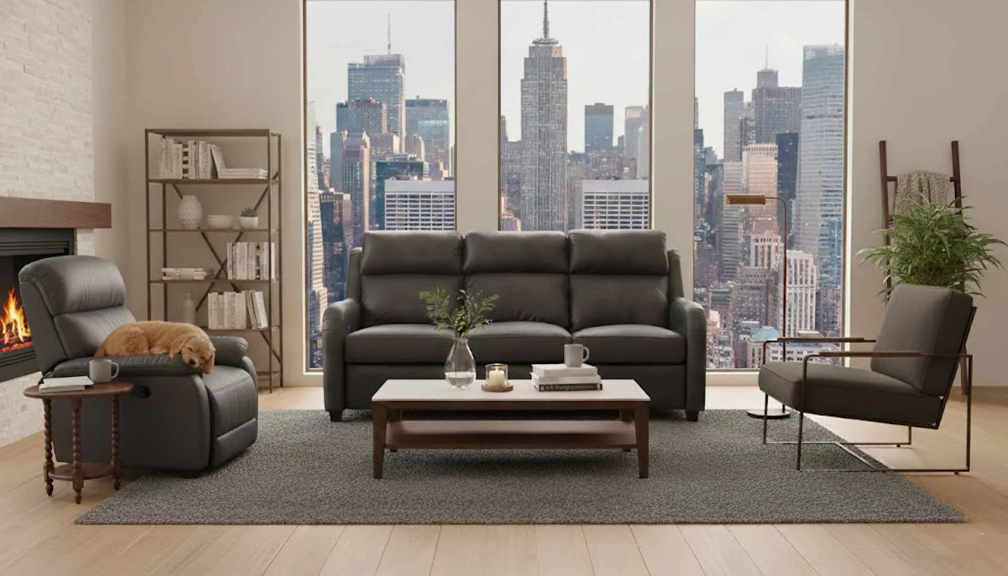 Hattie Leather Power Reclining Sofa With Articulating Headrest - Image 6