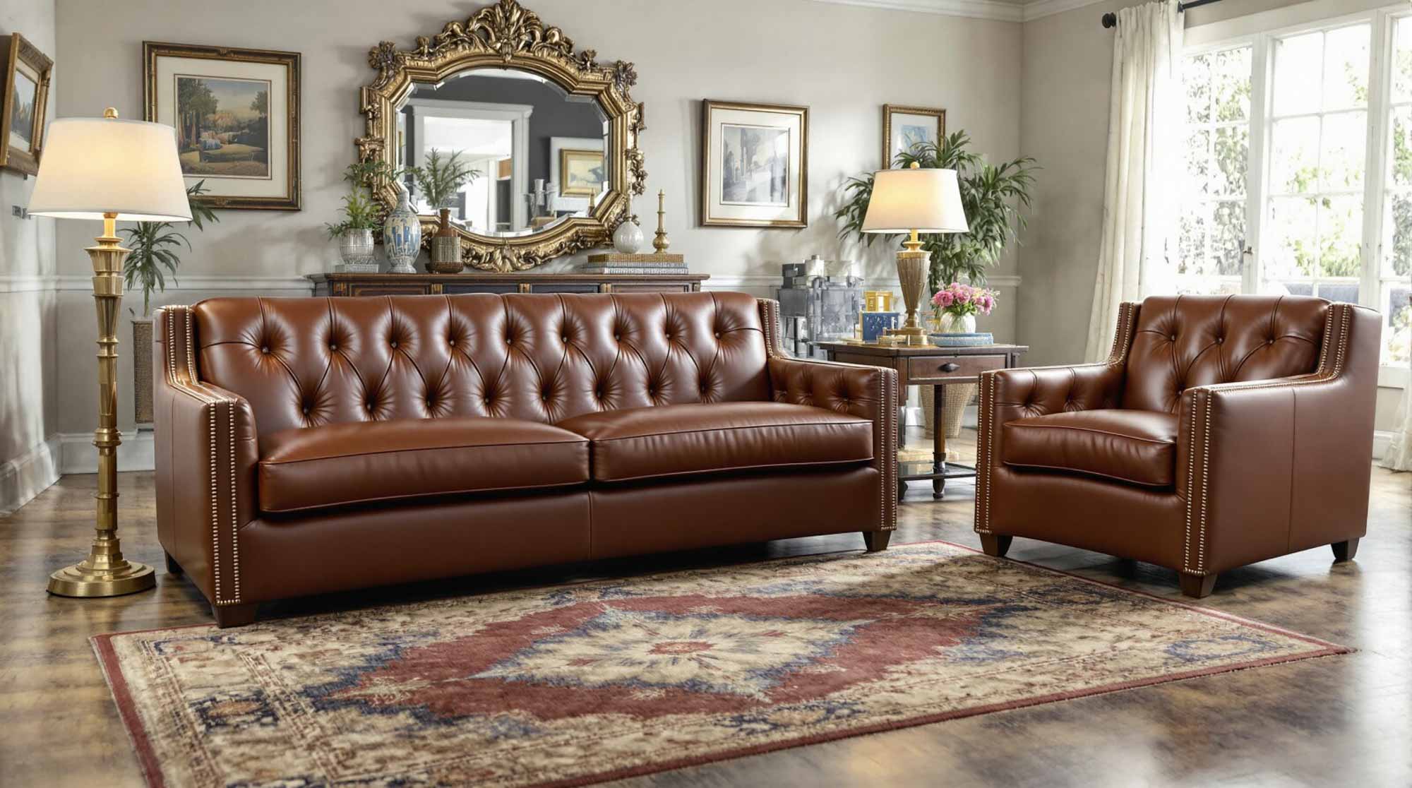 Henderson Leather Loveseat - Image 4
