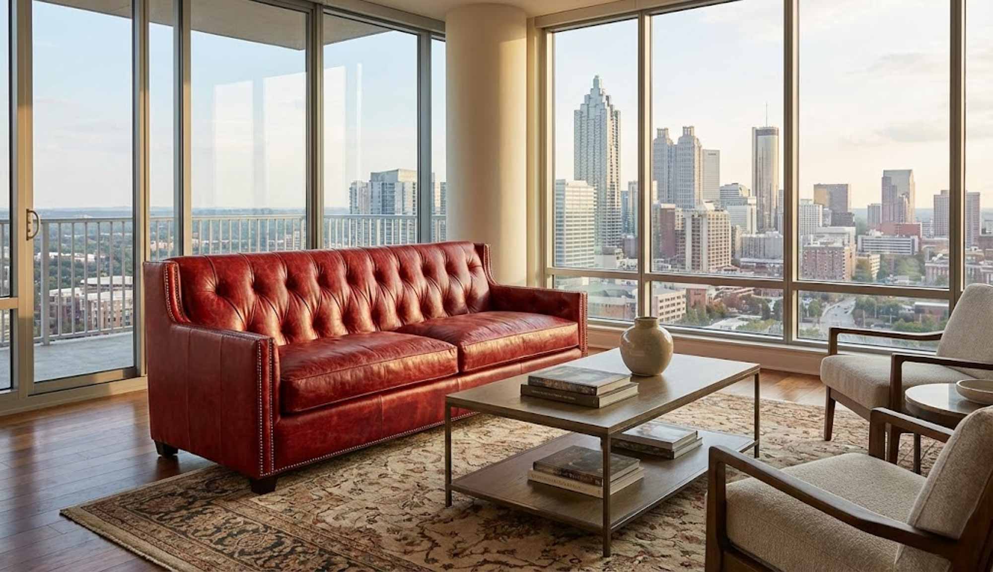 Henderson Leather Loveseat - Image 5