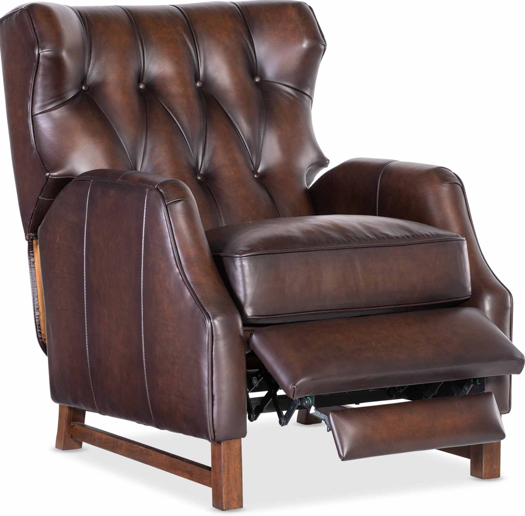 Hendrick Leather Recliner In Brown - Image 4