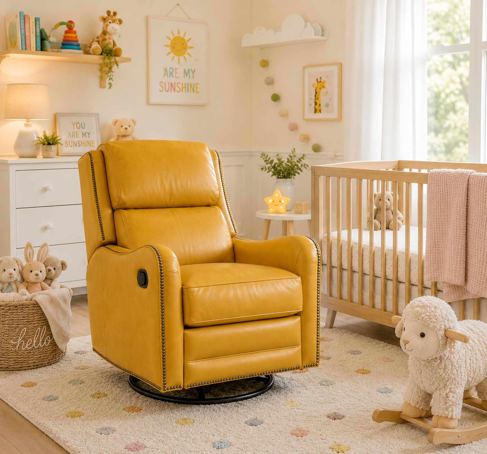 Henley Leather Wall Hugger Recliner - Image 7