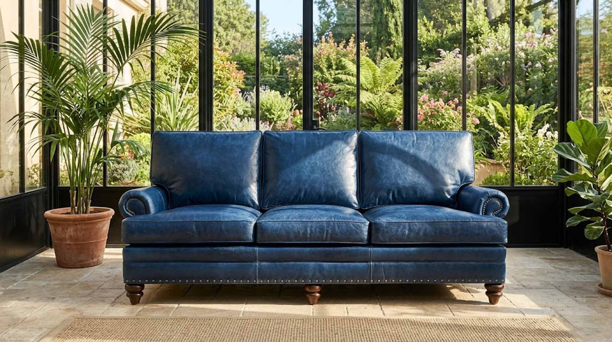 Hoff Leather Sofa - Image 4
