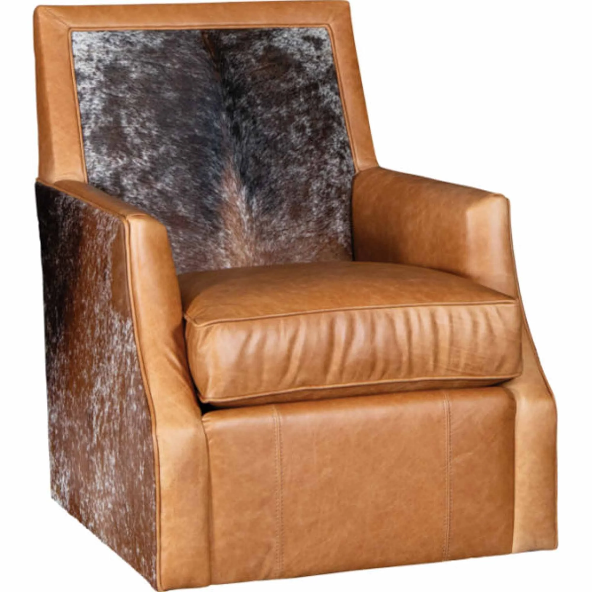 Hopper Leather Swivel Chair - Image 3