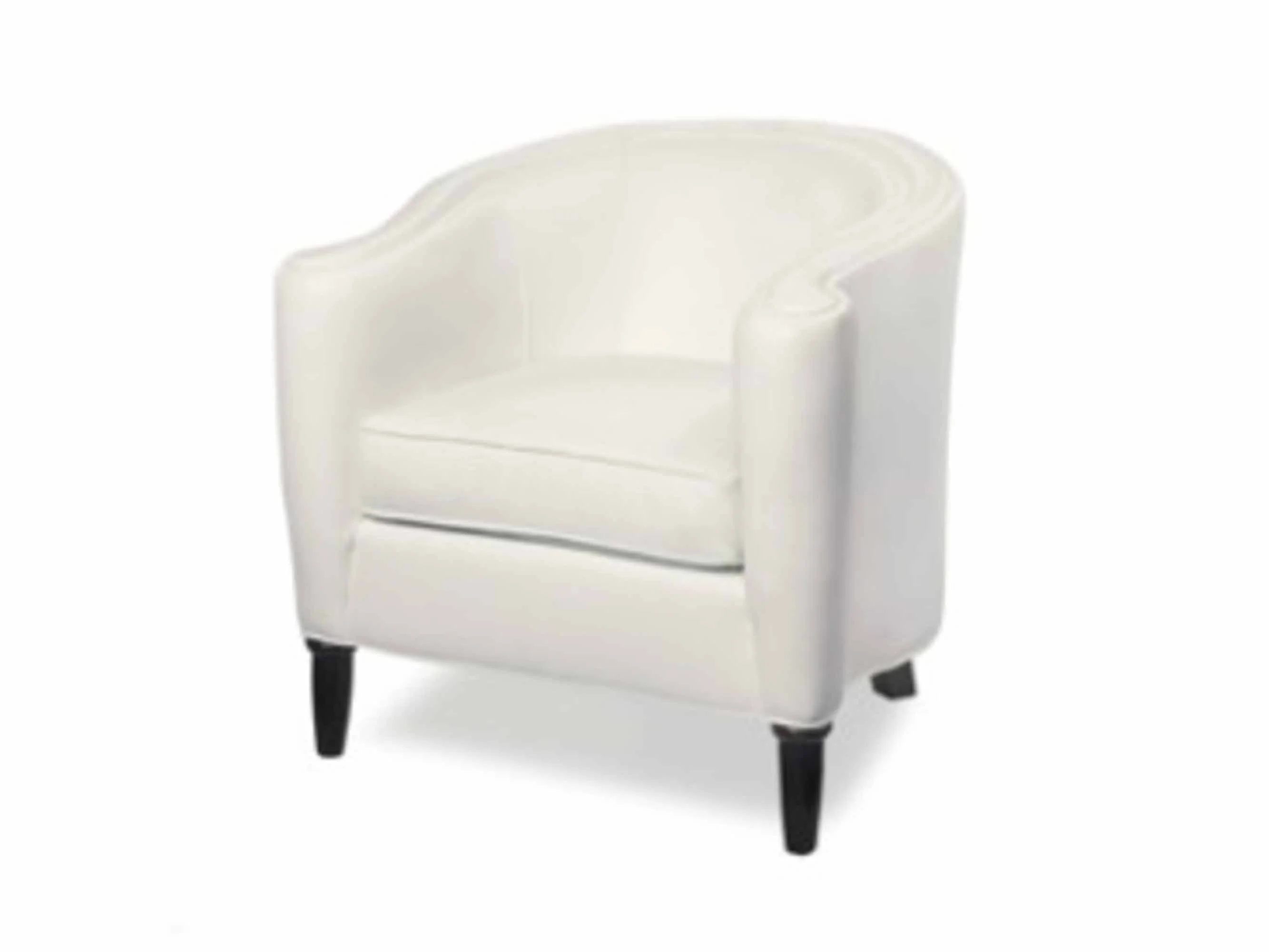 Horseshoe Leather Accent Chair - Image 2