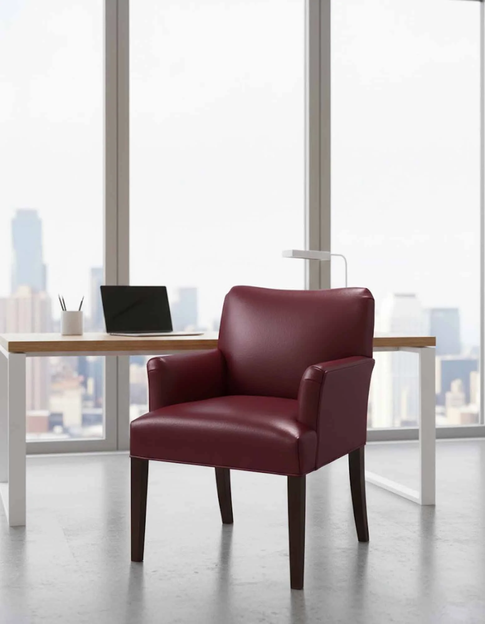Hyde Park Leather Accent Chair - Image 3