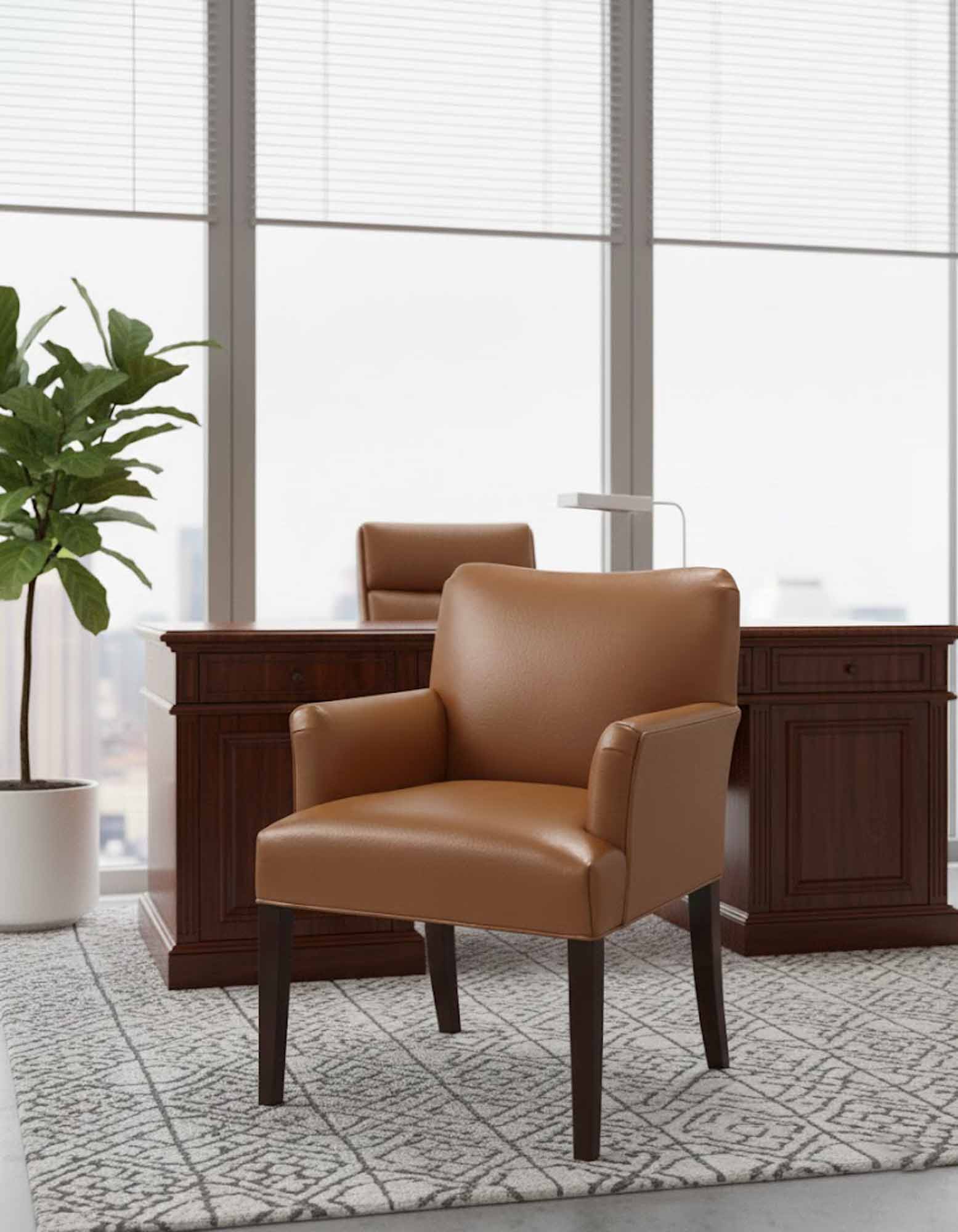 Hyde Park Leather Accent Chair - Image 4