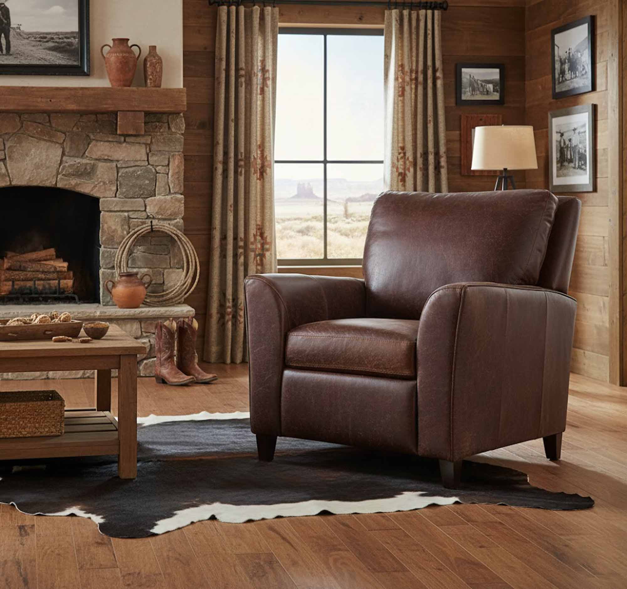 India Leather Recliner - Image 6