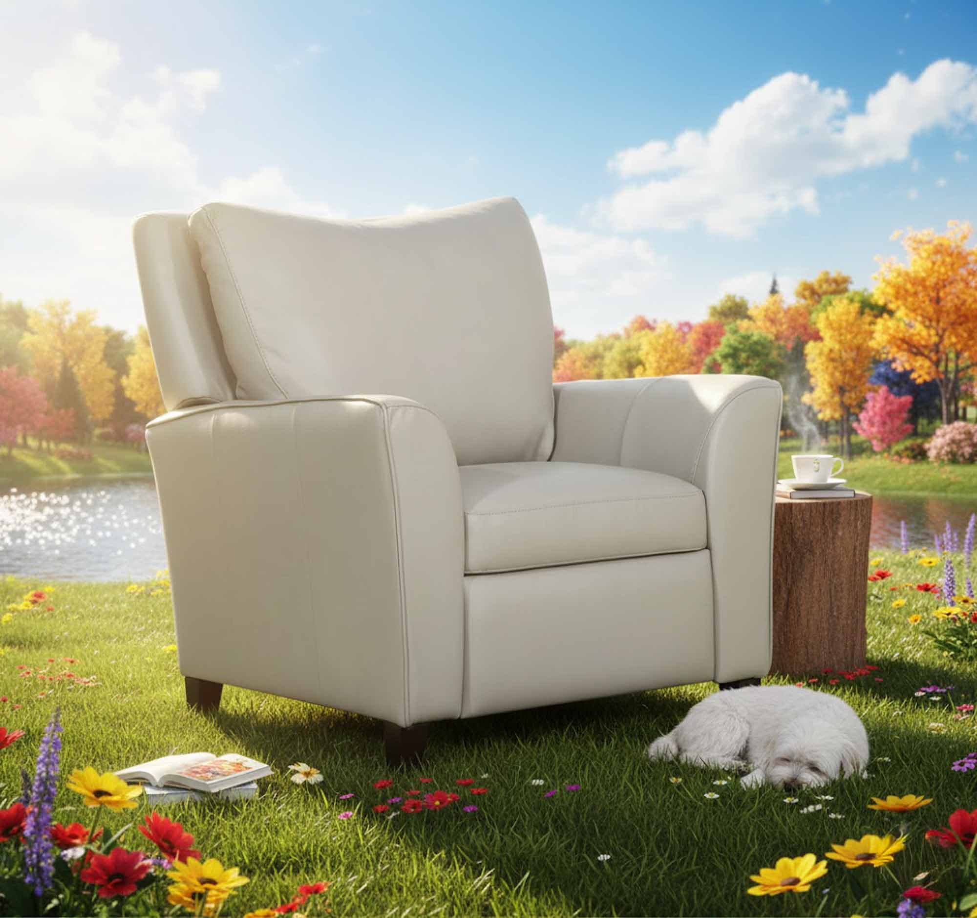 India Leather Recliner - Image 8